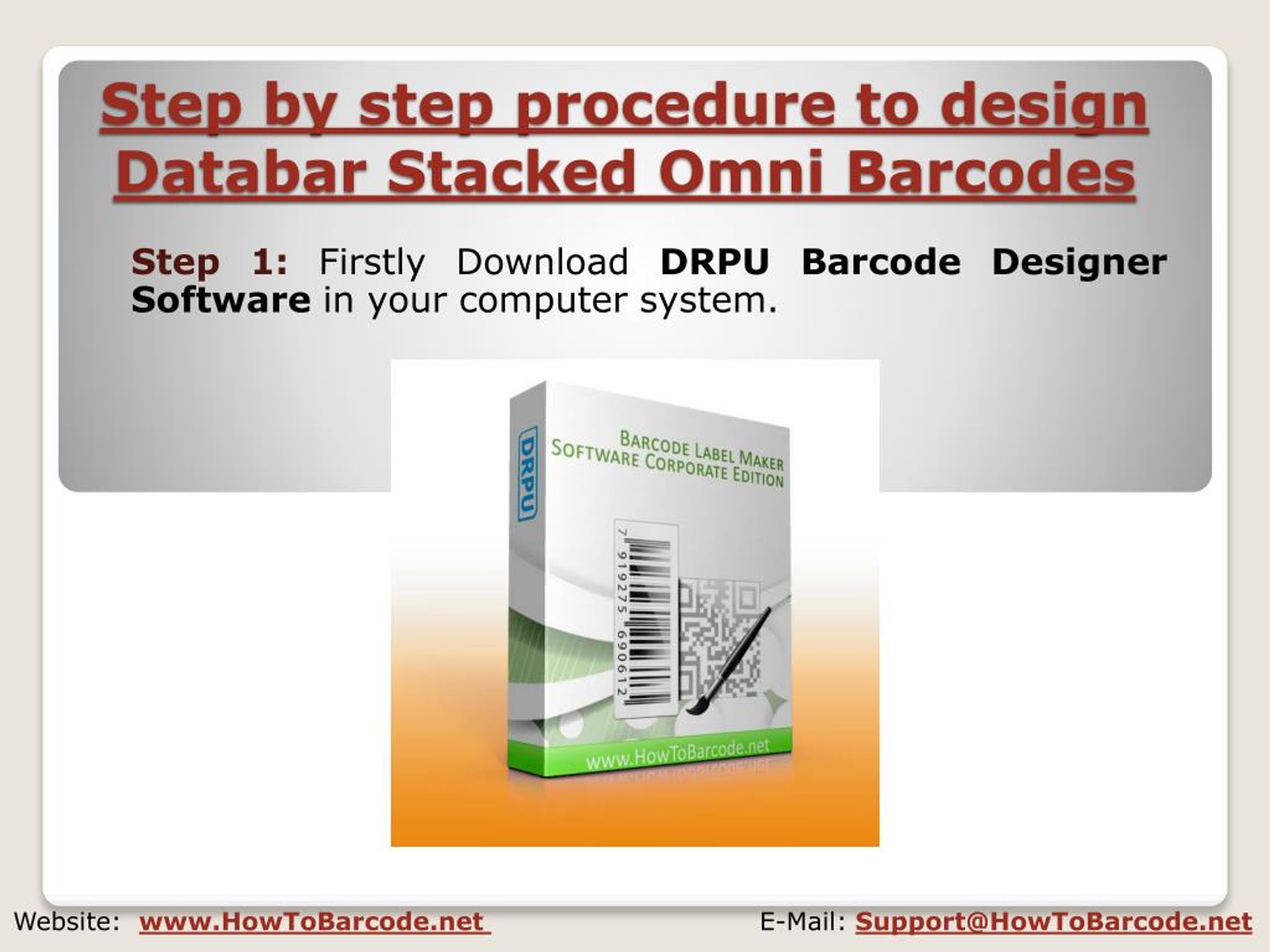 PPT How to create Barcode in 2D Font Formats PowerPoint Presentation