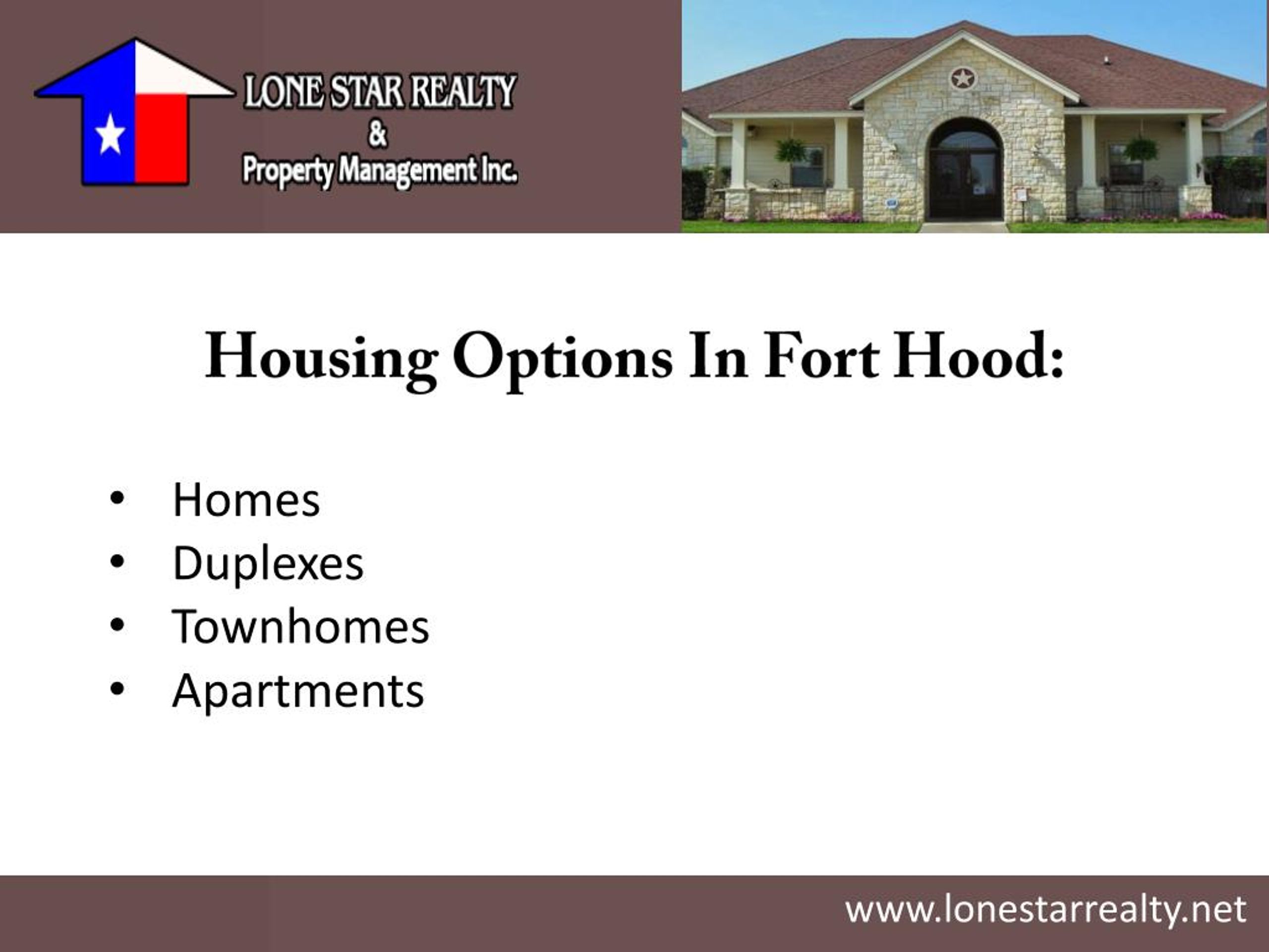 PPT Fort Hood Housing PowerPoint Presentation, free download ID7135265
