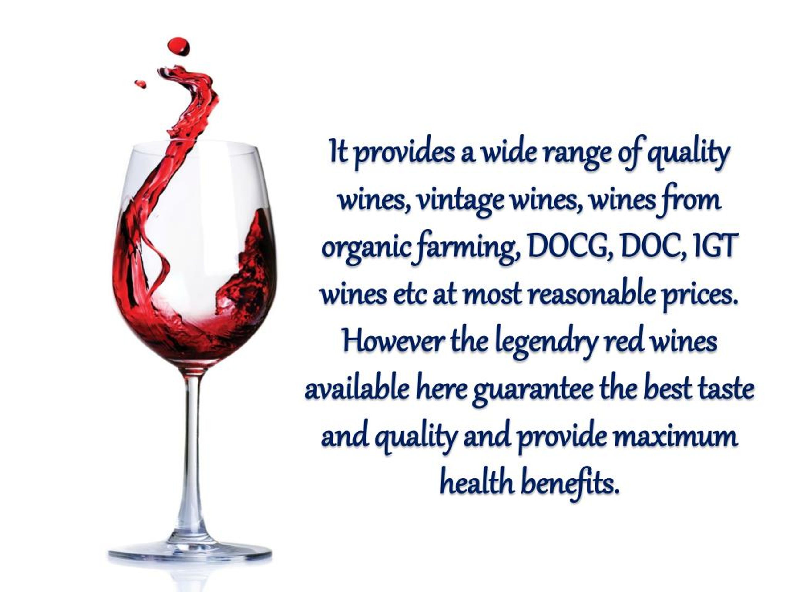 PPT Exploring Health Benefits of the Best Italian Red Wines PowerPoint Presentation ID7139681