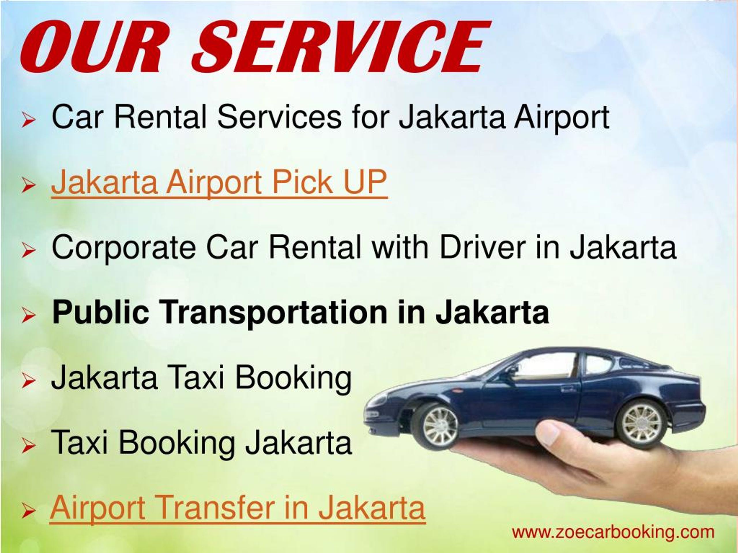 PPT Jakarta Airport Transfer PowerPoint Presentation, free download