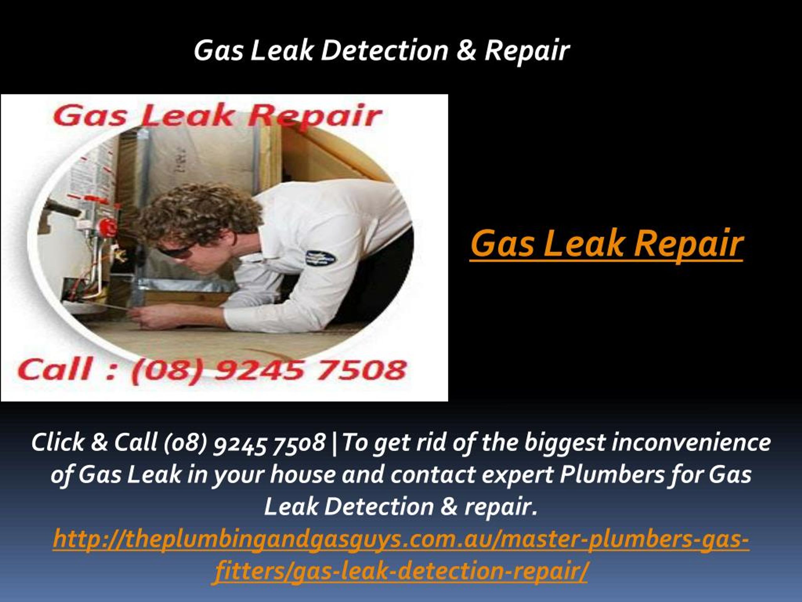 PPT Gas Leak Repair PowerPoint Presentation, free download ID7142141