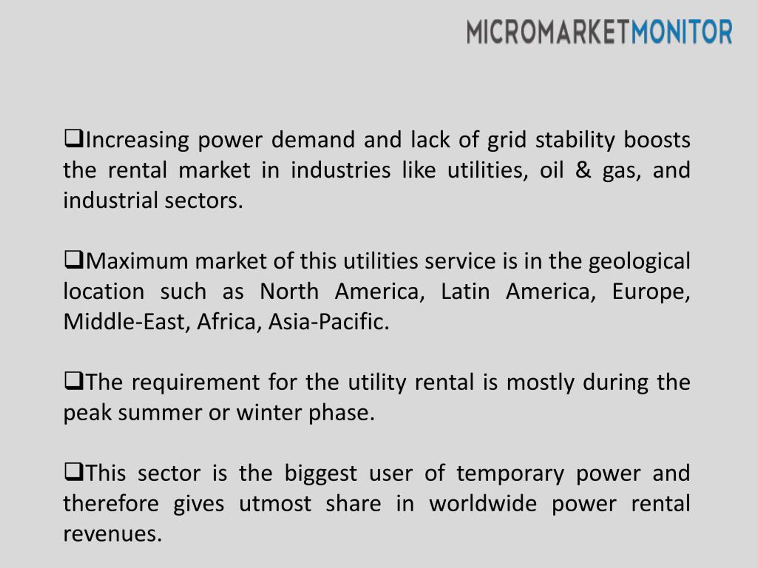 PPT Utility Power Rental Market PowerPoint Presentation, free download ID7143013
