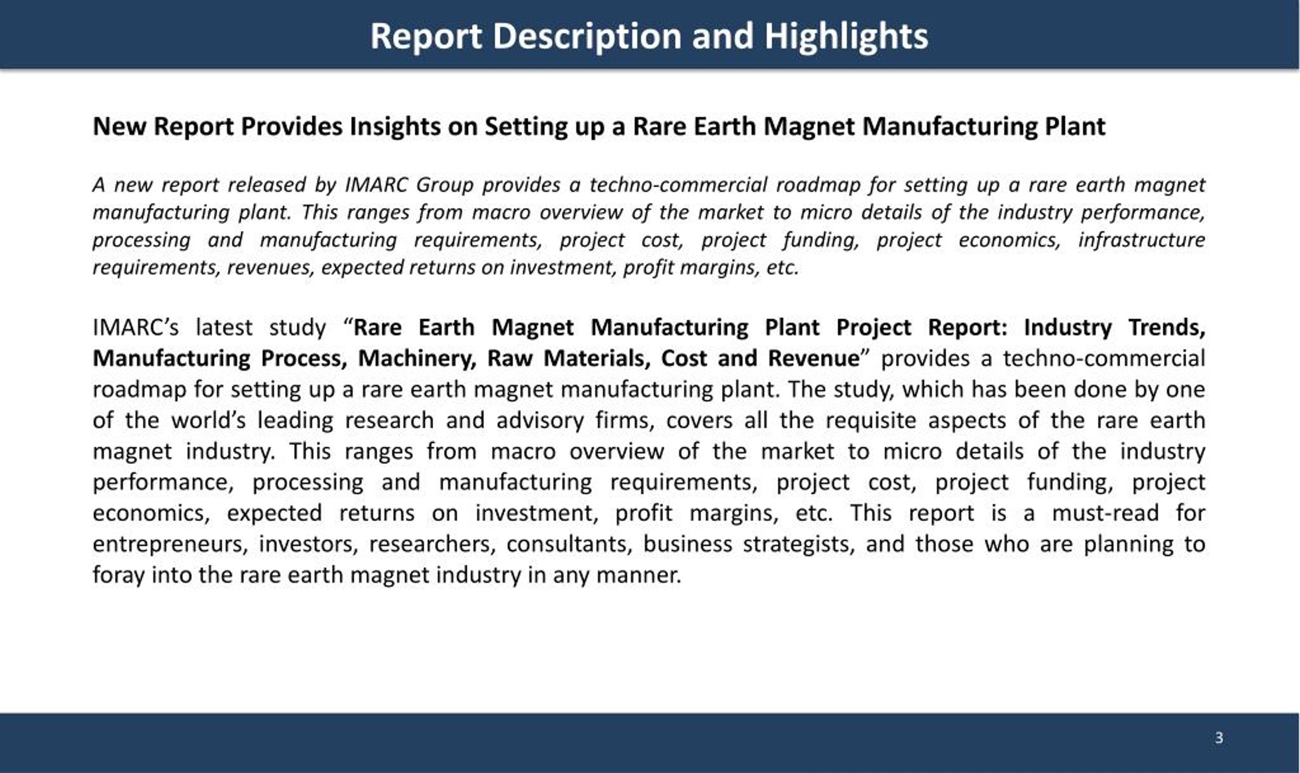 PPT Rare Earth Manufacturing Plant Cost, Machinery