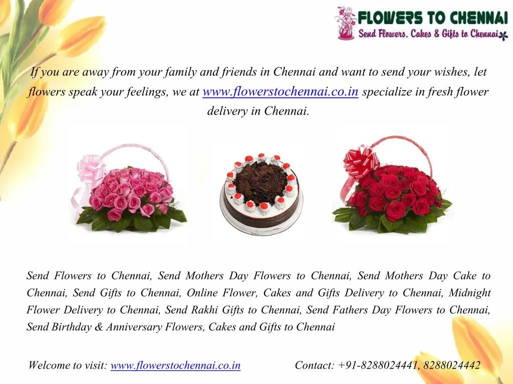 PPT Send Online Flowers to Chennai PowerPoint Presentation, free