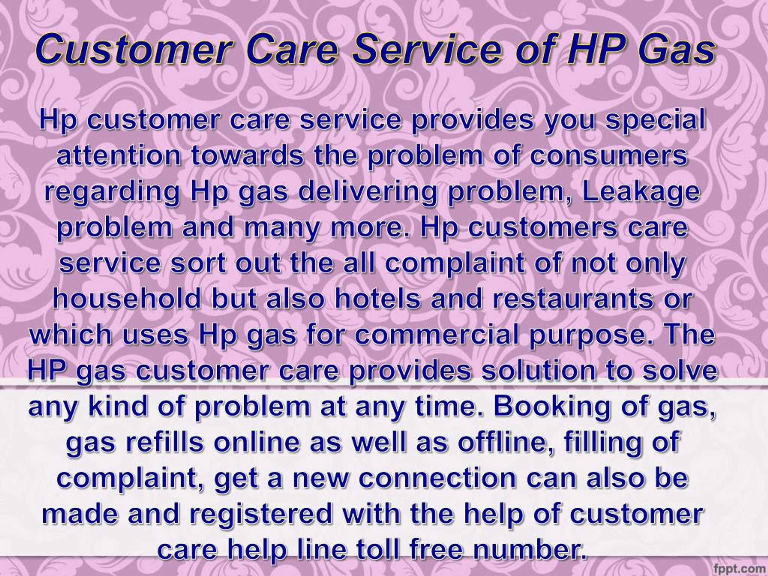 PPT HP Gas Booking Process PowerPoint Presentation, free download