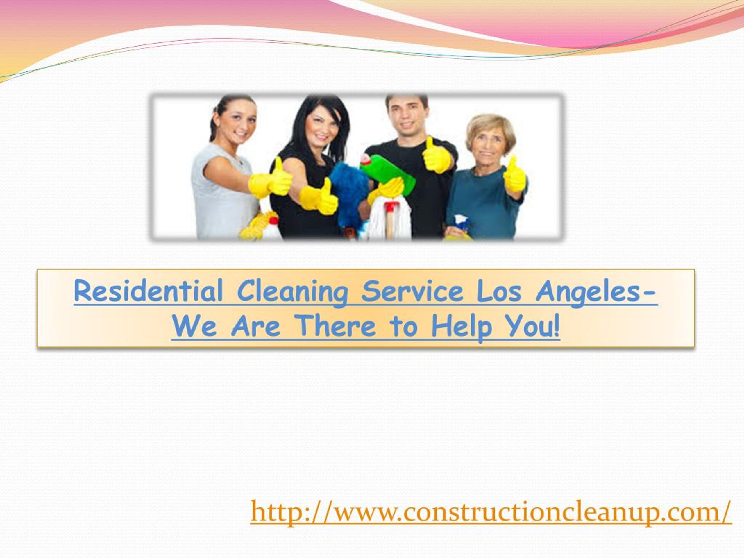 PPT Residential Cleaning Service Los Angeles PowerPoint Presentation