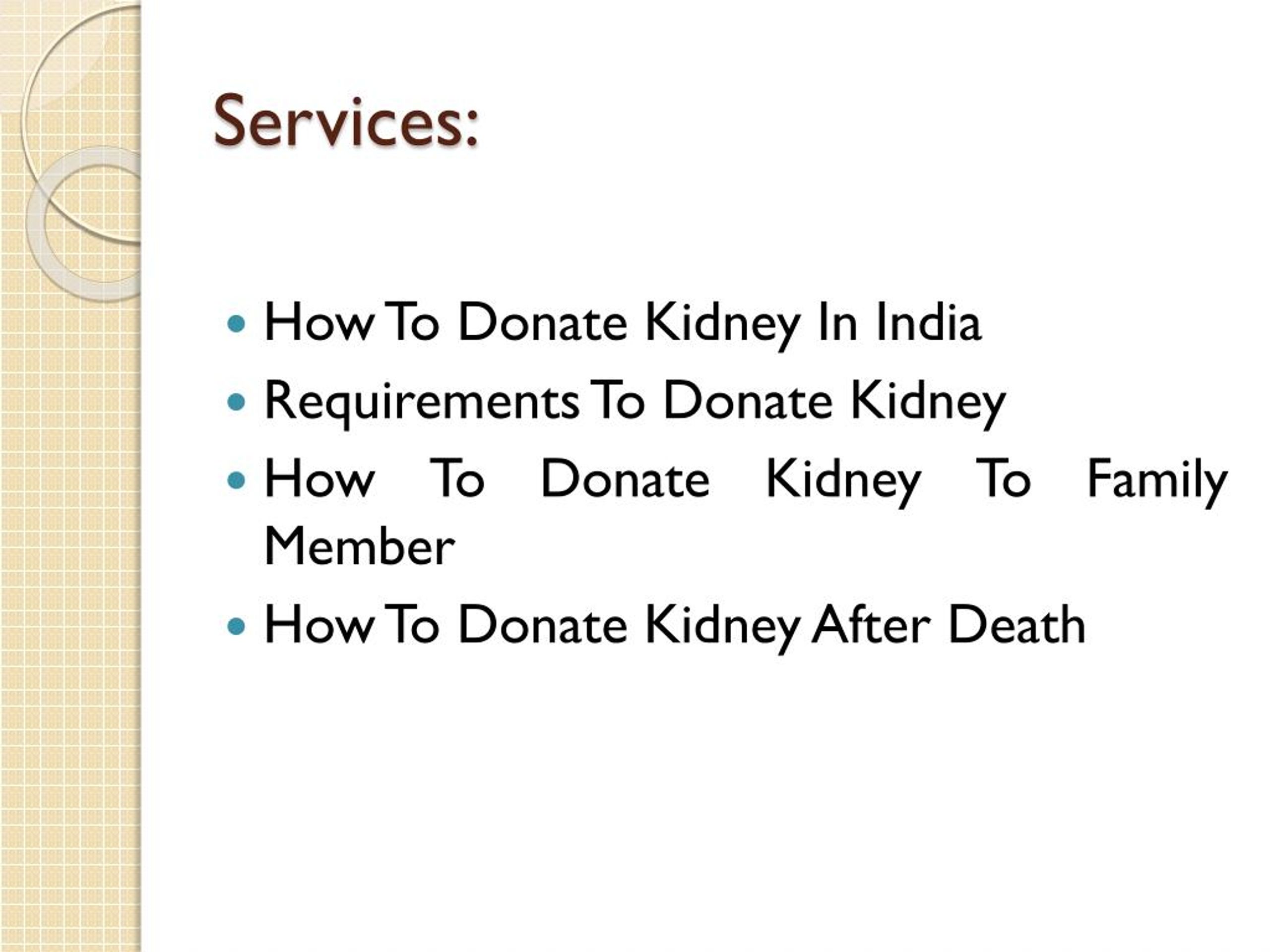 PPT How To Donate Kidney PowerPoint Presentation, free download ID