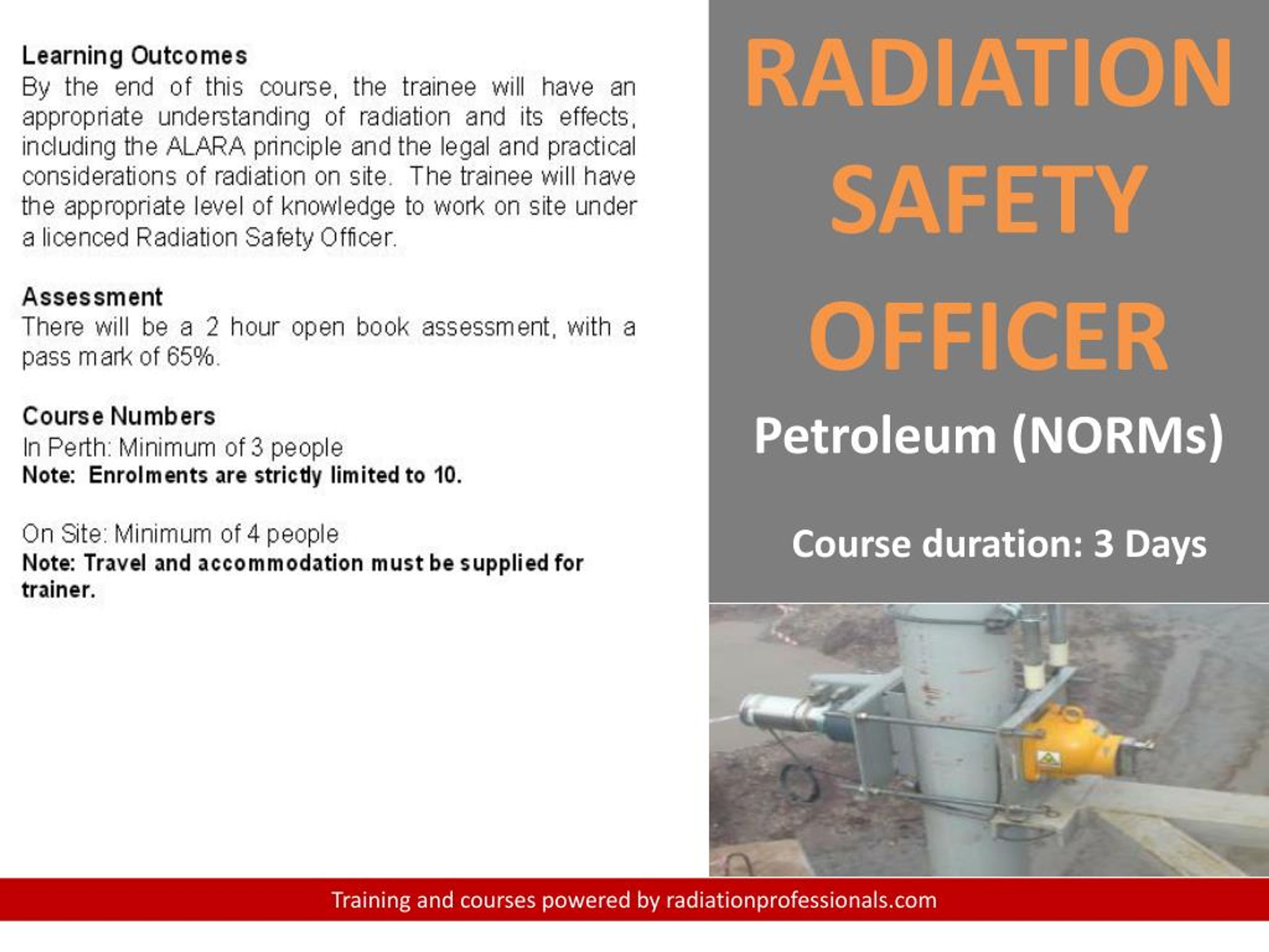 PPT Radiation safety officer training petroleum (norms) 3 day