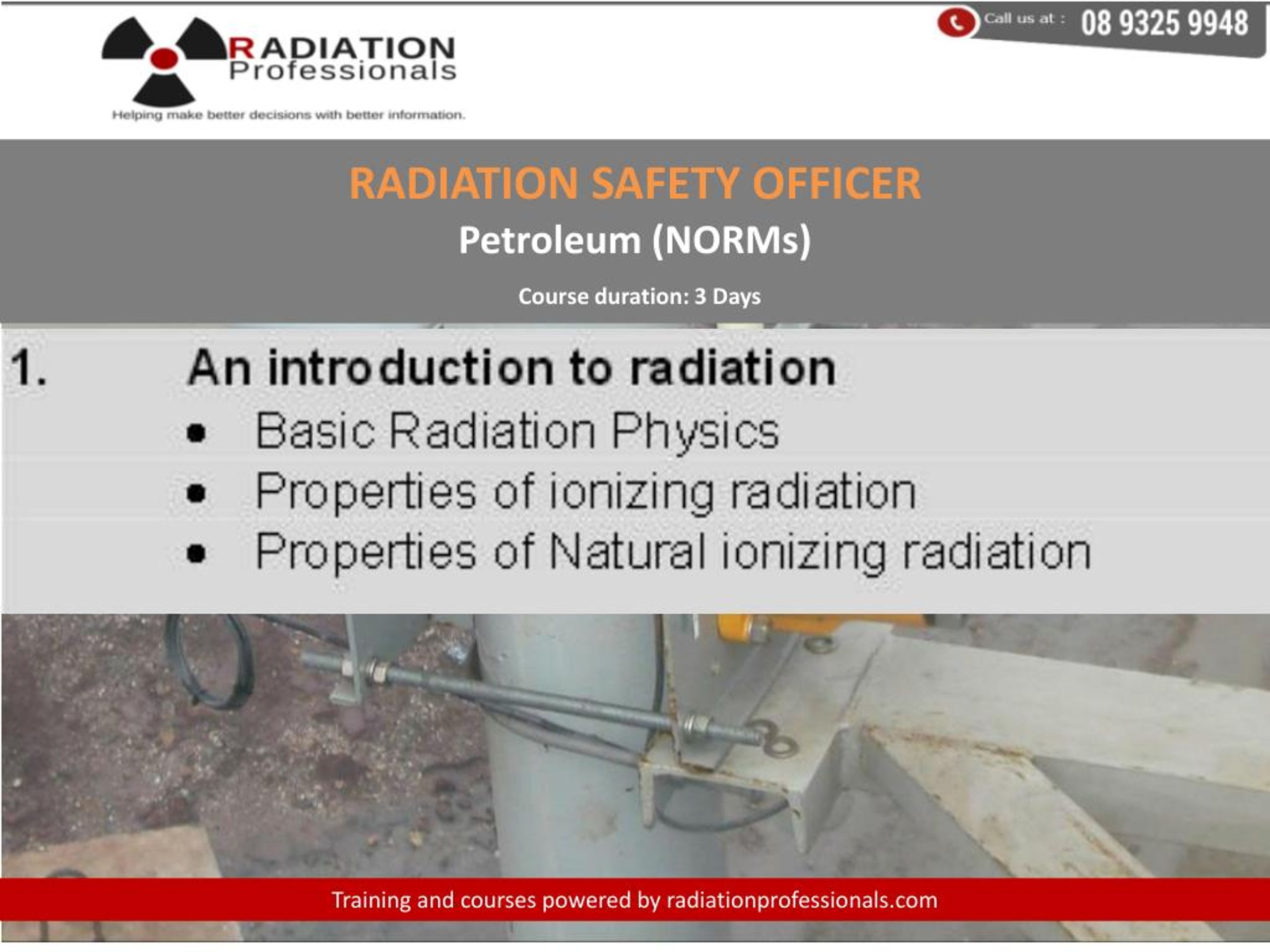 PPT Radiation safety officer training petroleum (norms) 3 day