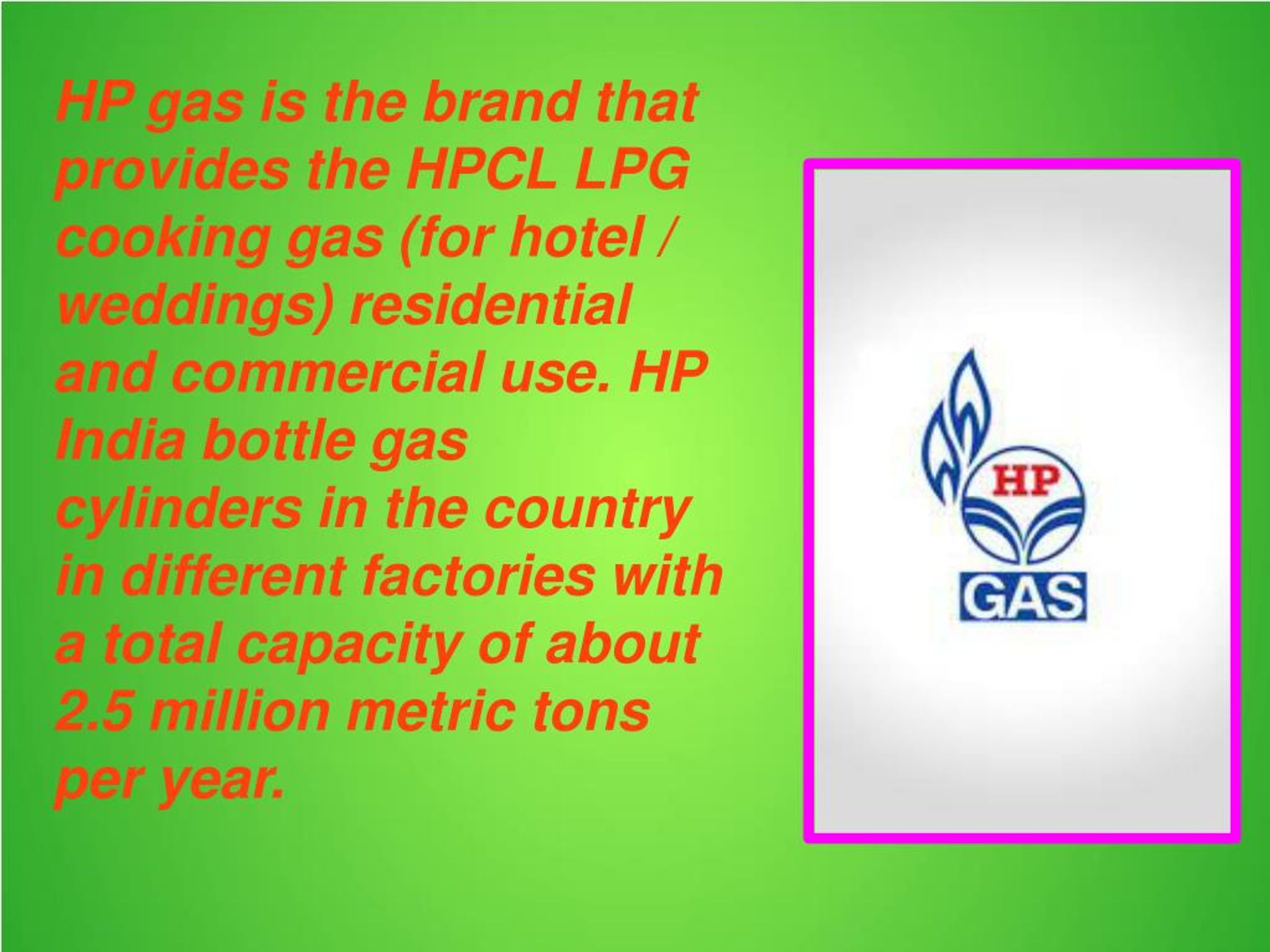 PPT HP Gas Connection Process PowerPoint Presentation, free download