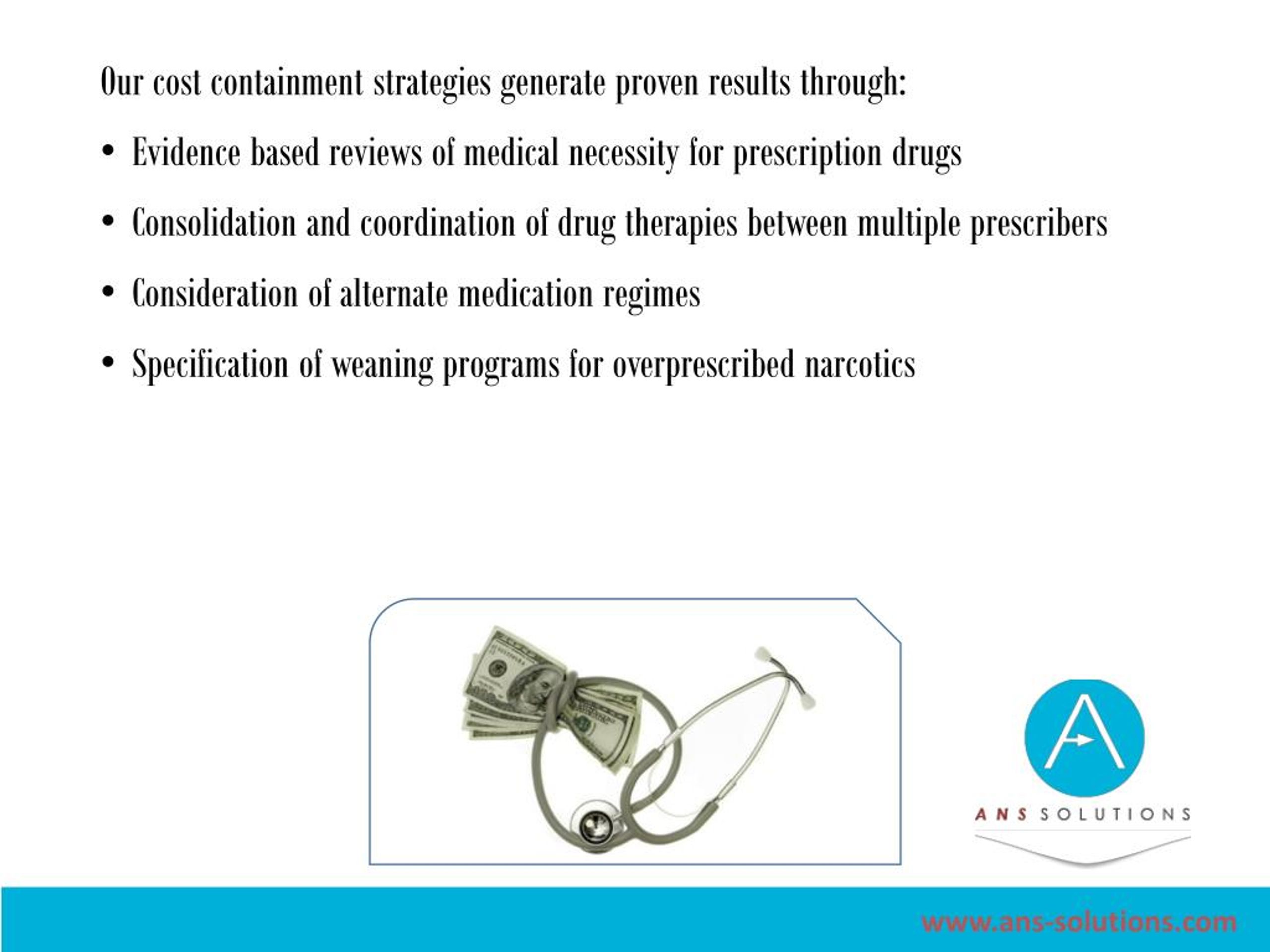PPT ANS Solutions Medical Cost Containment Experts PowerPoint