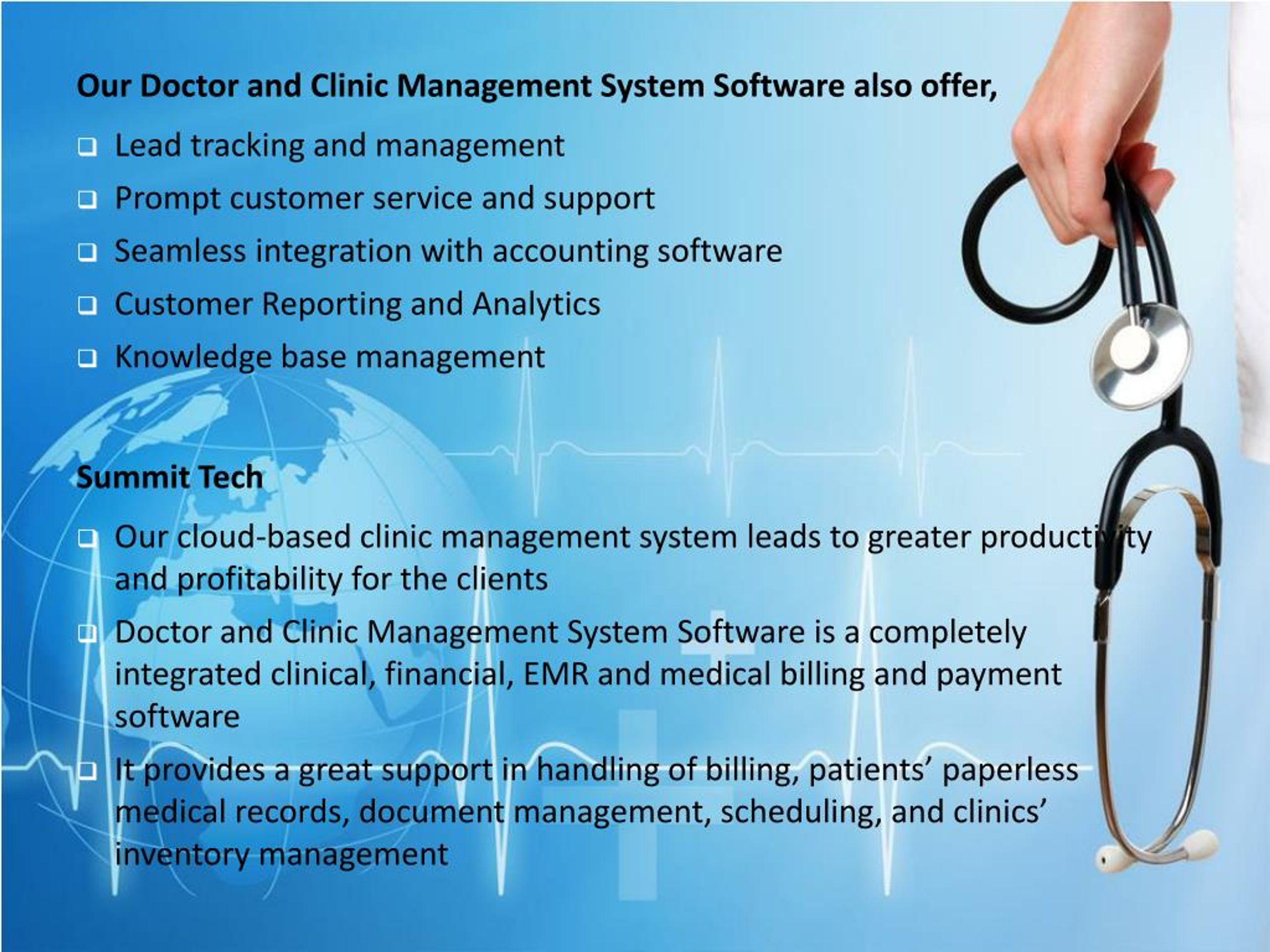 PPT Clinic Management System PowerPoint Presentation, free download