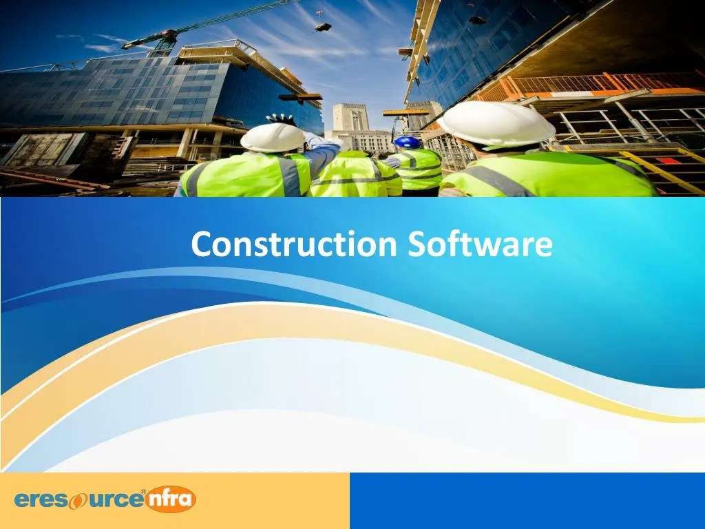 PPT ERP software for Construction PowerPoint