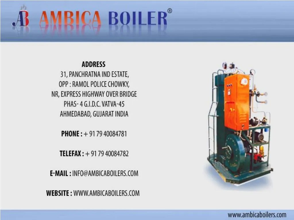PPT Oil Fired Thermic Fluid Heater PowerPoint Presentation, free