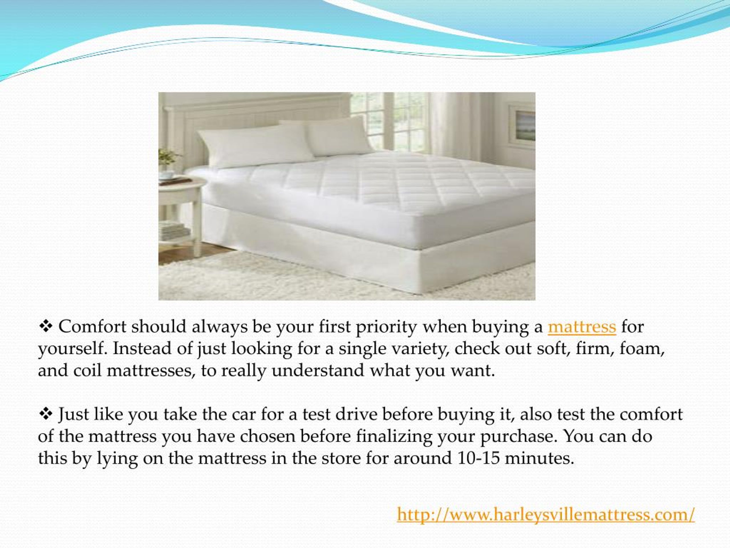 PPT Smart Shopping Tips For Buying A Mattress PowerPoint Presentation