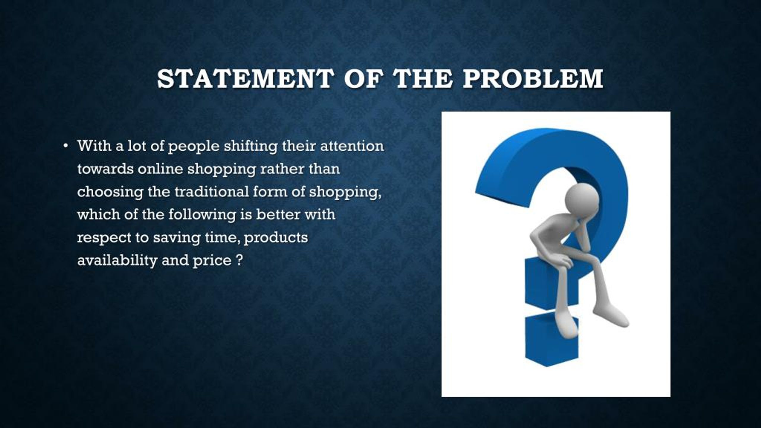 PPT Online shopping vs Traditional Shopping PowerPoint Presentation