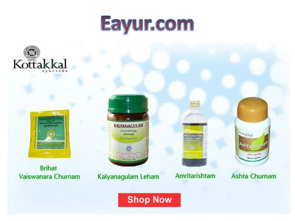PPT Ayurvedic Products Online India, Kottakkal Ayurvedic Products