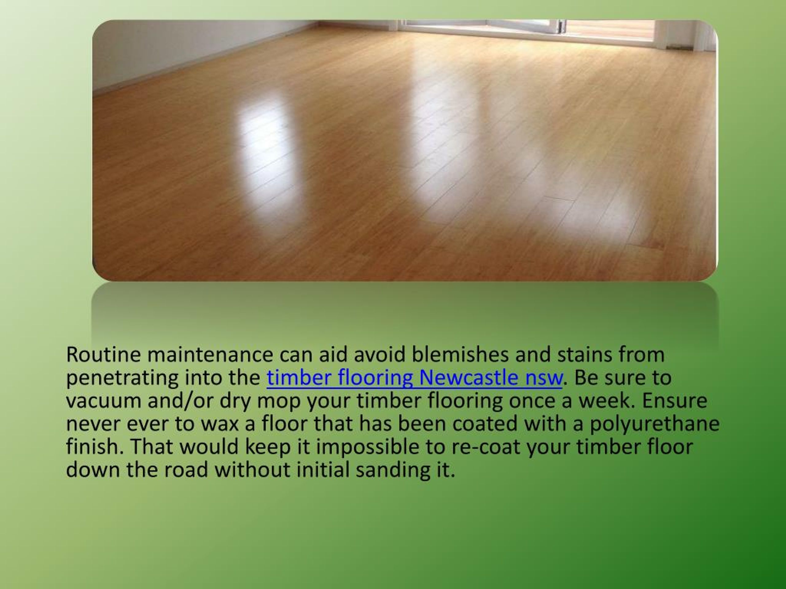 PPT Timber Flooring Newcastle Nsw Repairing Damages and Making Y