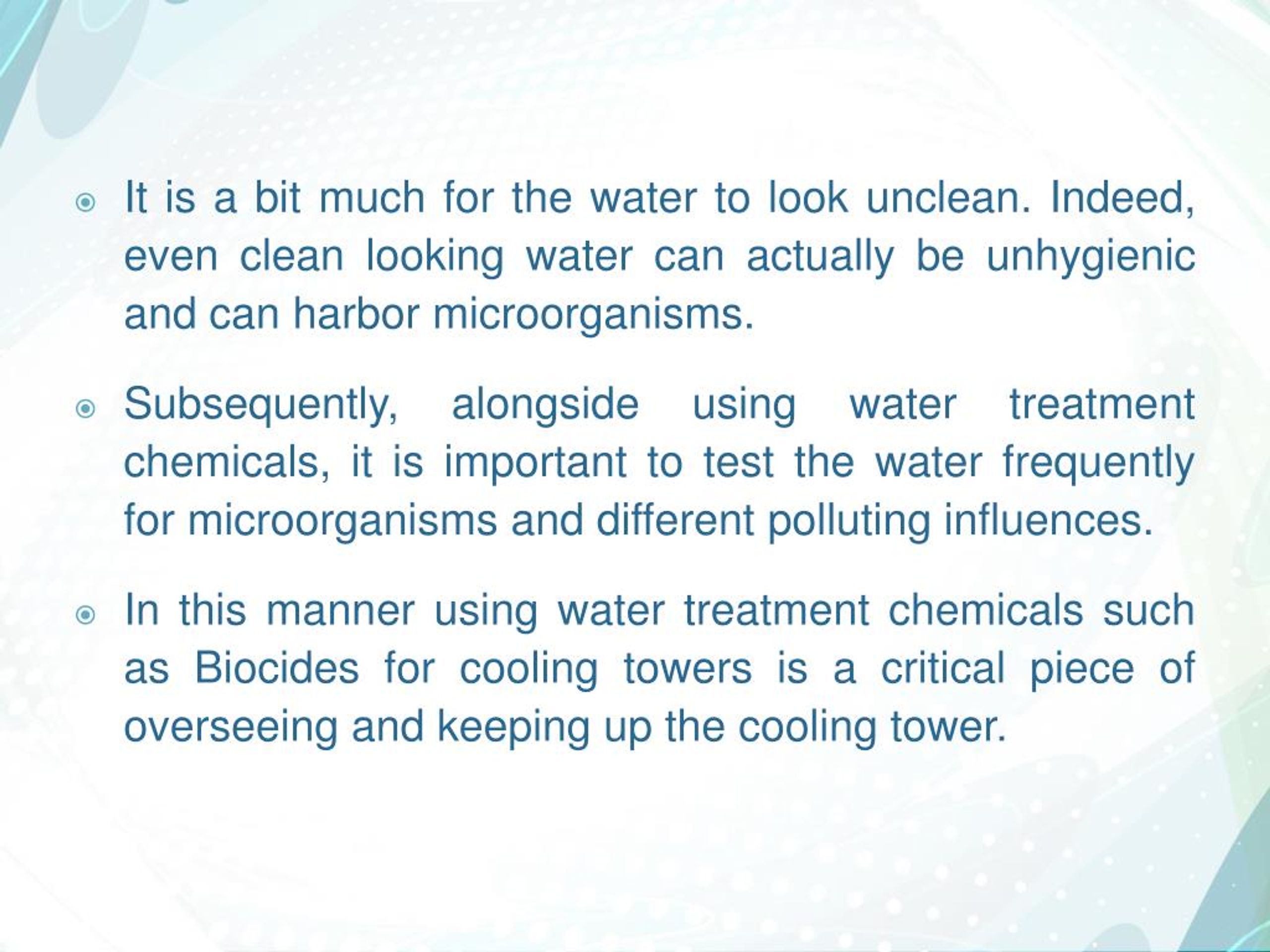 PPT Best Biocides for Cooling Towers System in USA PowerPoint