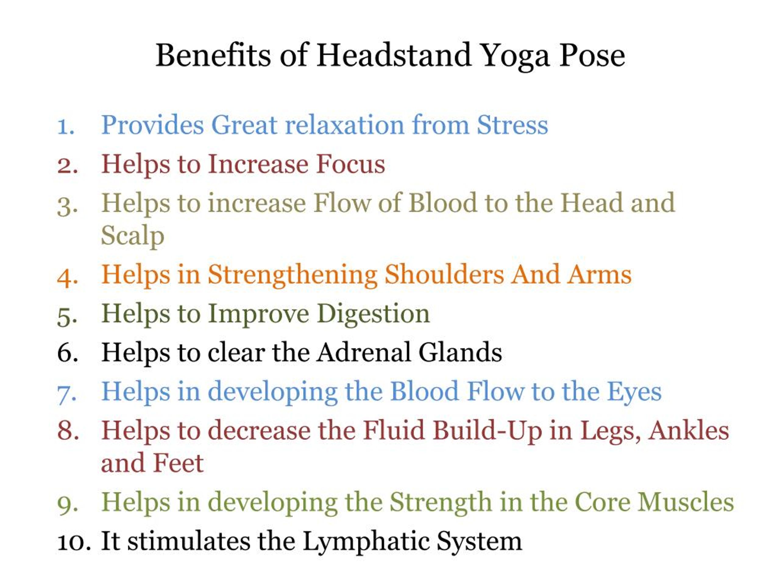 PPT Important Health Benefits of Headstands Yoga Pose (Sirsasana
