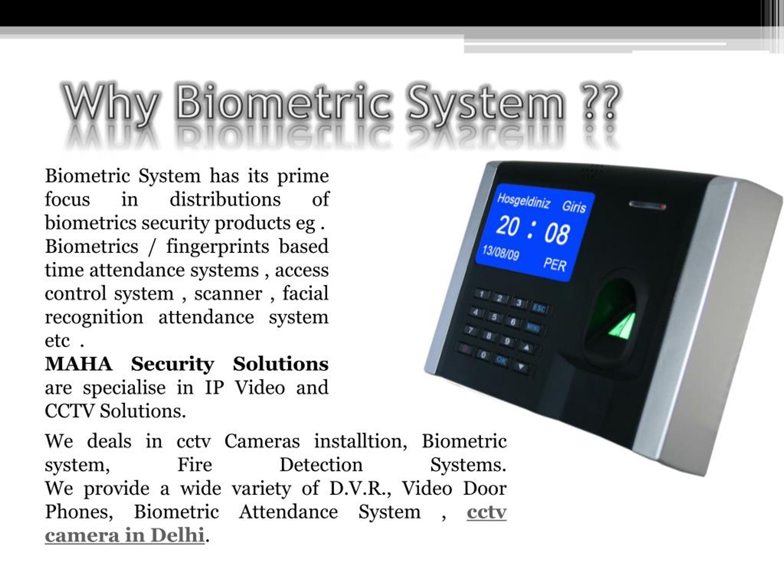 PPT Best biometric attendance system in delhi PowerPoint Presentation