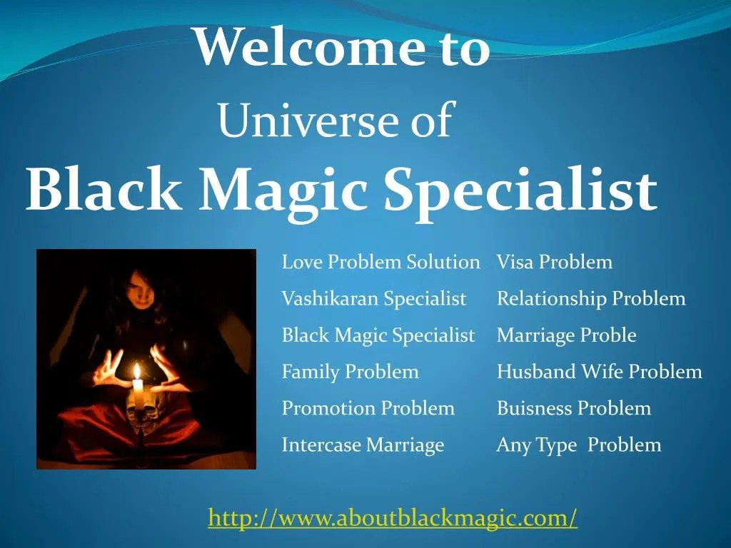 PPT About Black Magic PowerPoint Presentation, free