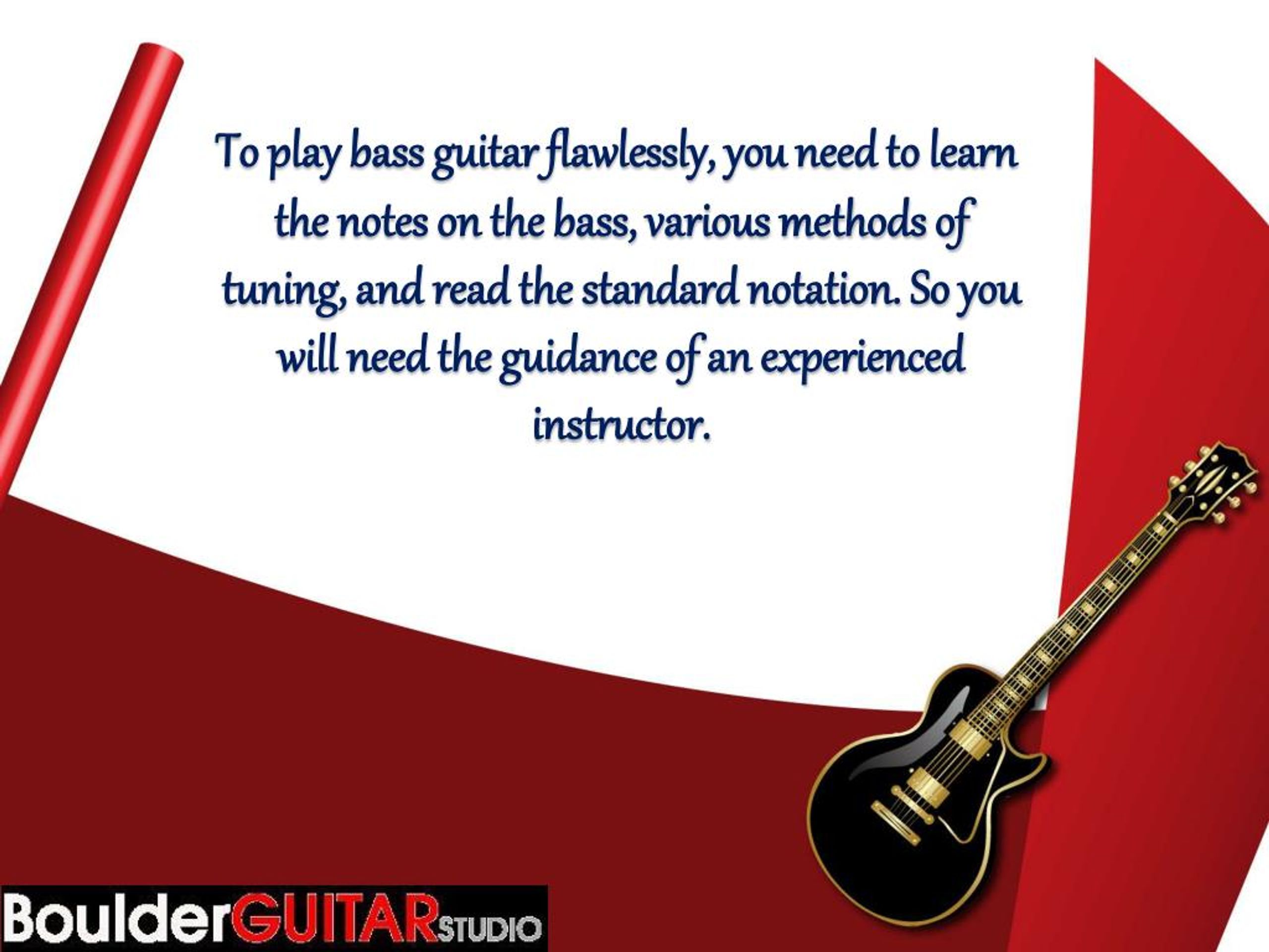 PPT Advantages of Taking Custom Bass Guitar Lessons in Boulder