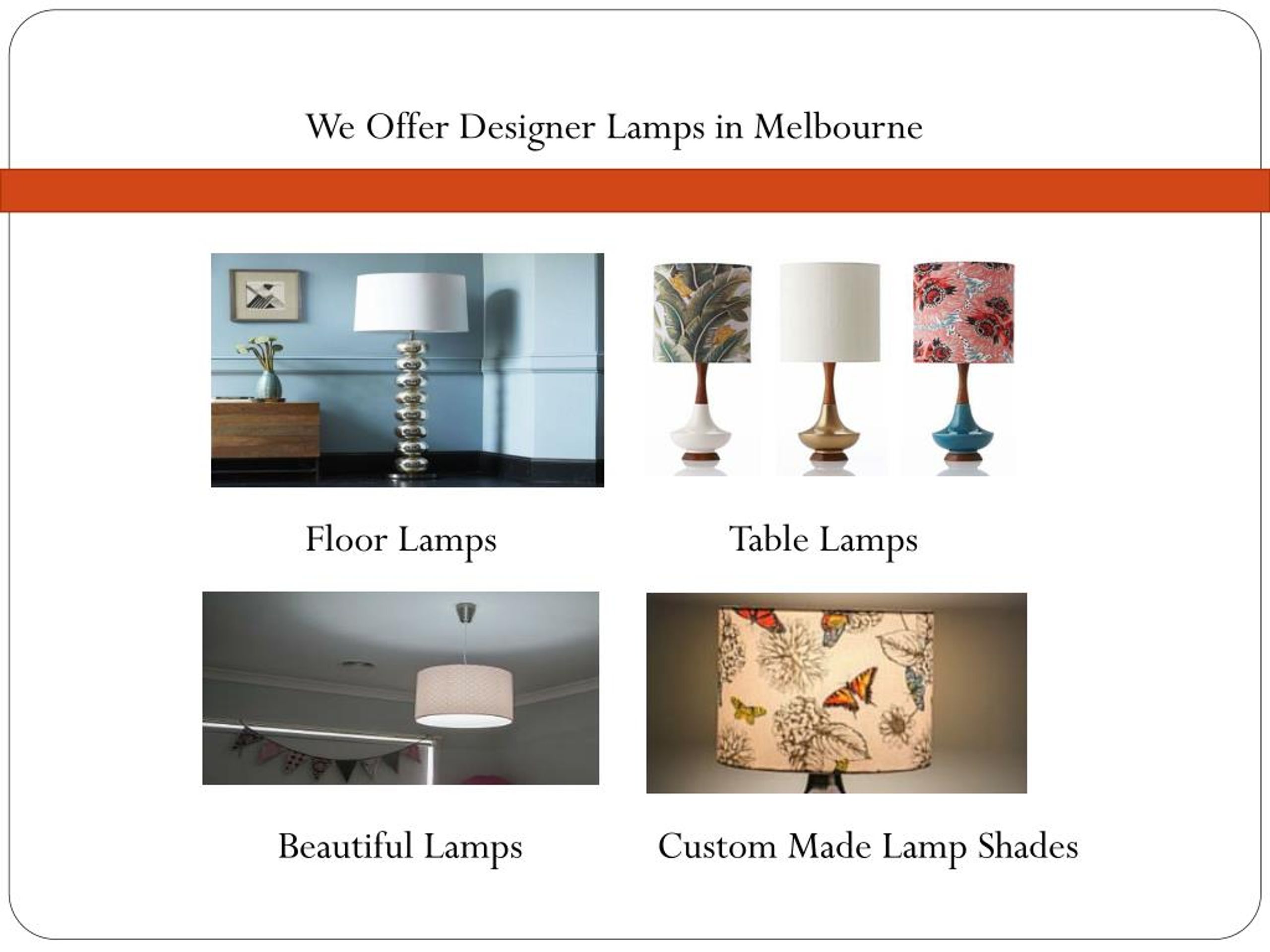 PPT Lamps in Melbourne PowerPoint Presentation, free download ID7163520