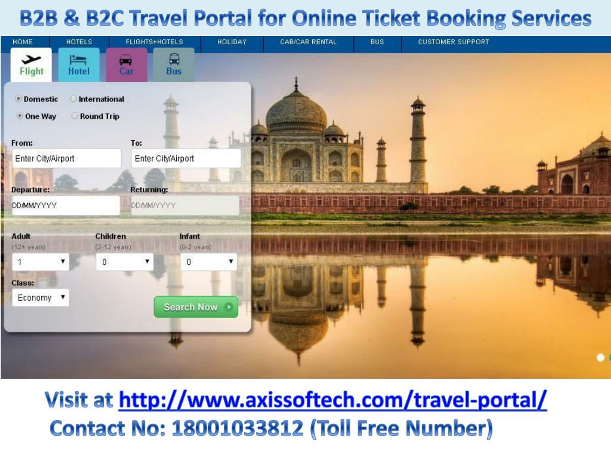PPT Portal for Travel Agency, B2B Travel Agents Portal PowerPoint