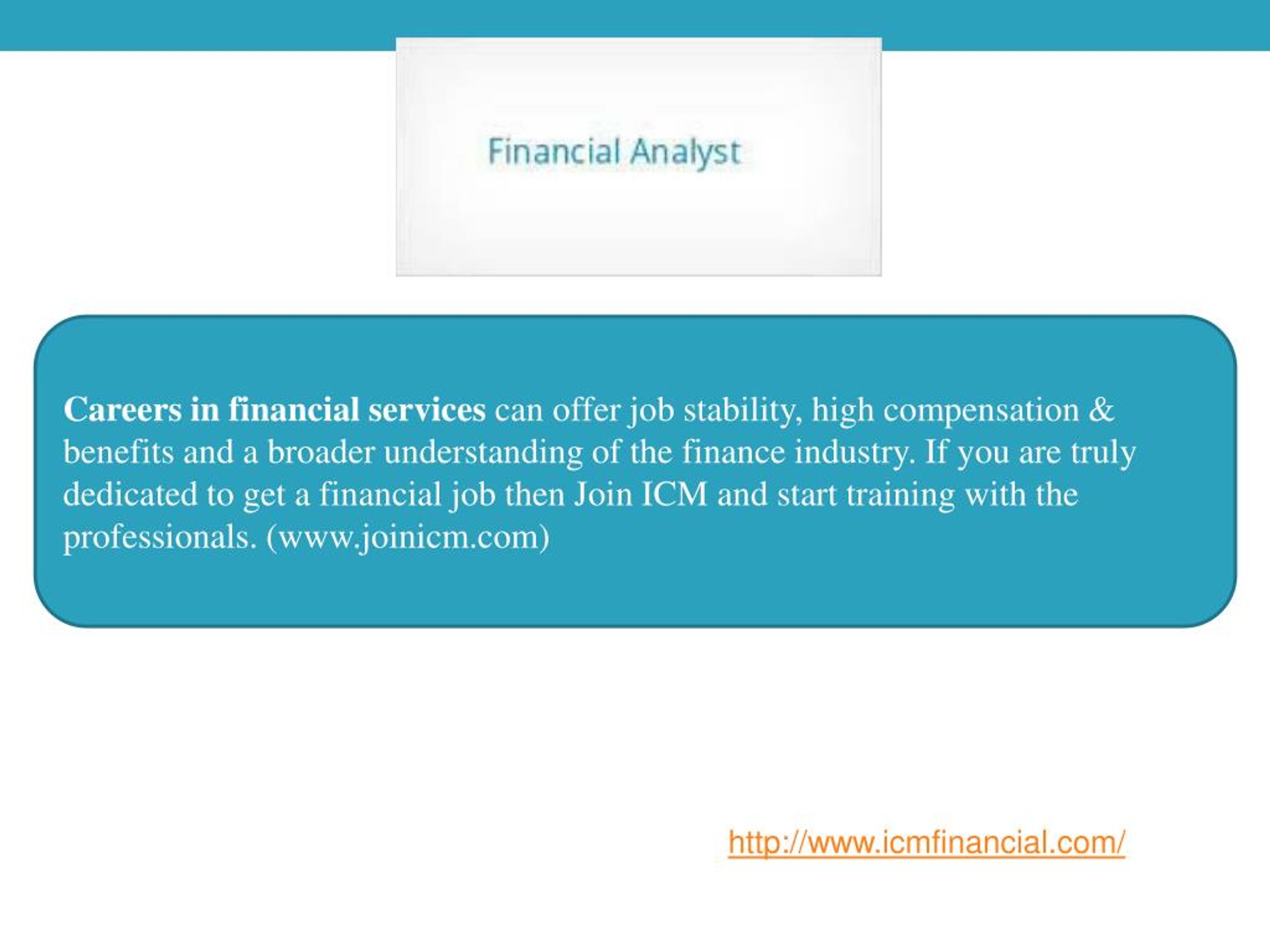 PPT Financial Service Jobs What Do You Need To Get Started