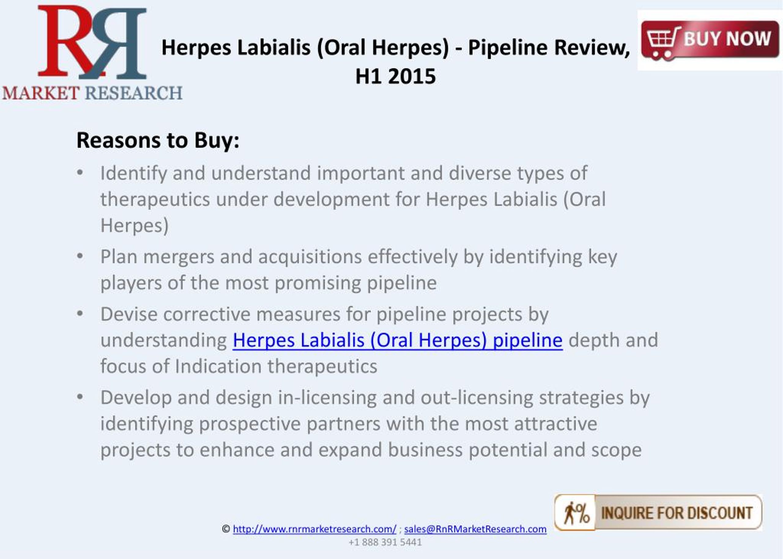 PPT Herpes Labialis Pipeline Review, H1 2015 PowerPoint Presentation