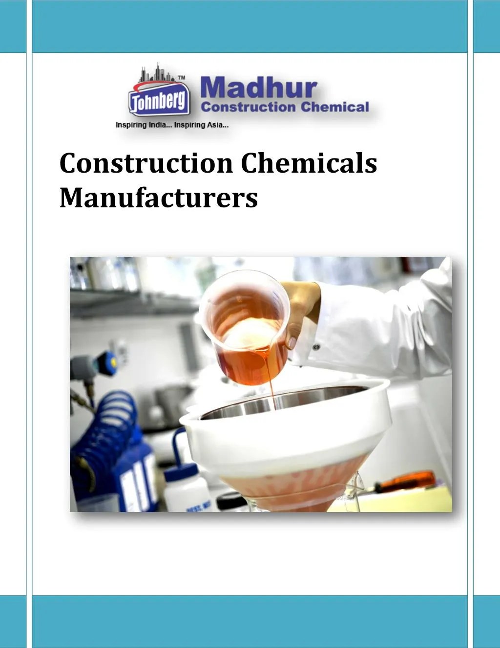 PPT construction chemicals manufacturers PowerPoint Presentation