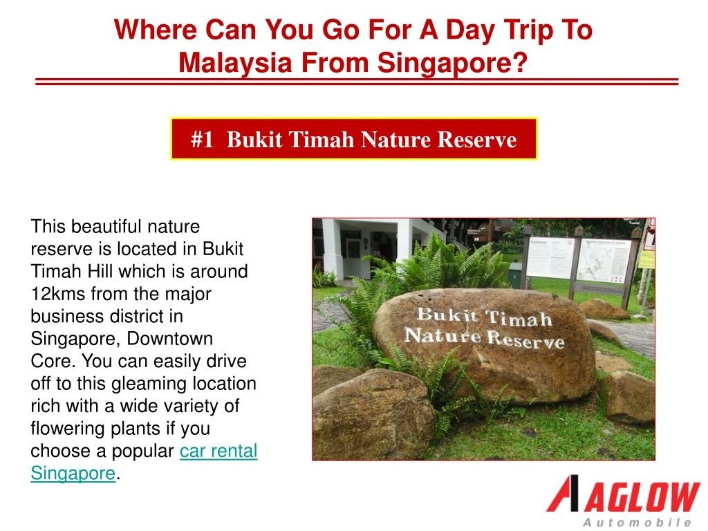 PPT 5 natural reservoirs to visit in Singapore PowerPoint