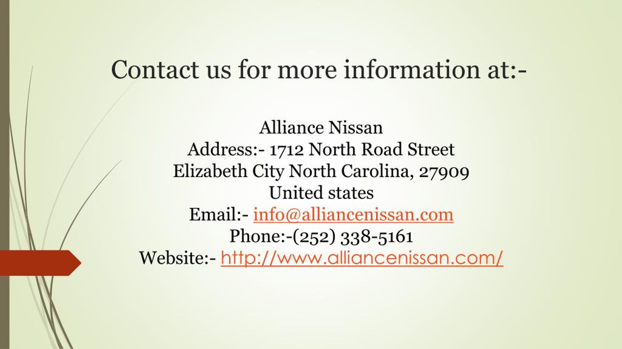 PPT Maxima and Nissan in Elizabeth City PowerPoint Presentation, free download ID7172279