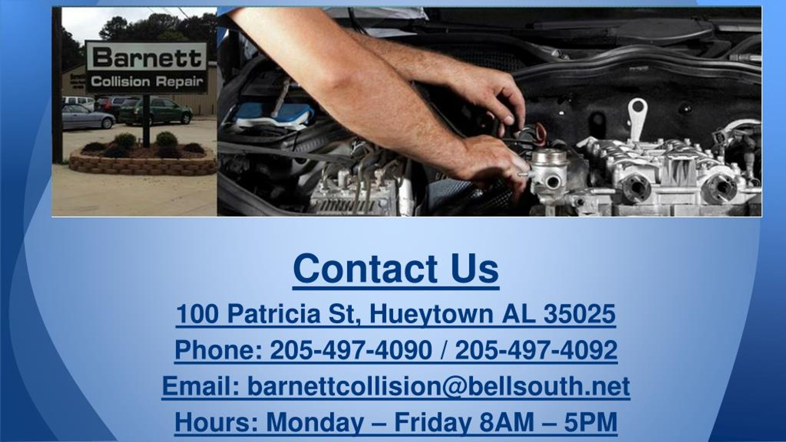 PPT Auto body shop Bessemer AL, Dent removal Hueytown AL, Dent r