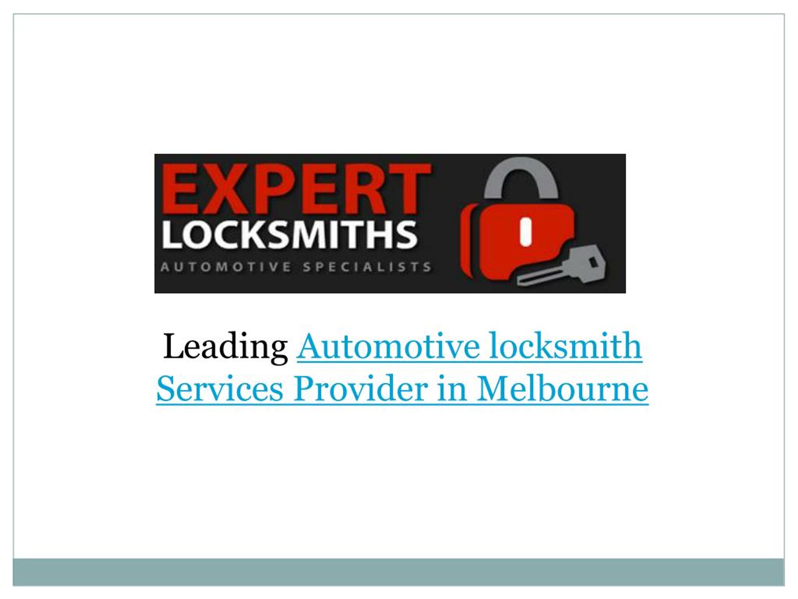 PPT Automotive locksmith Melbourne PowerPoint Presentation, free