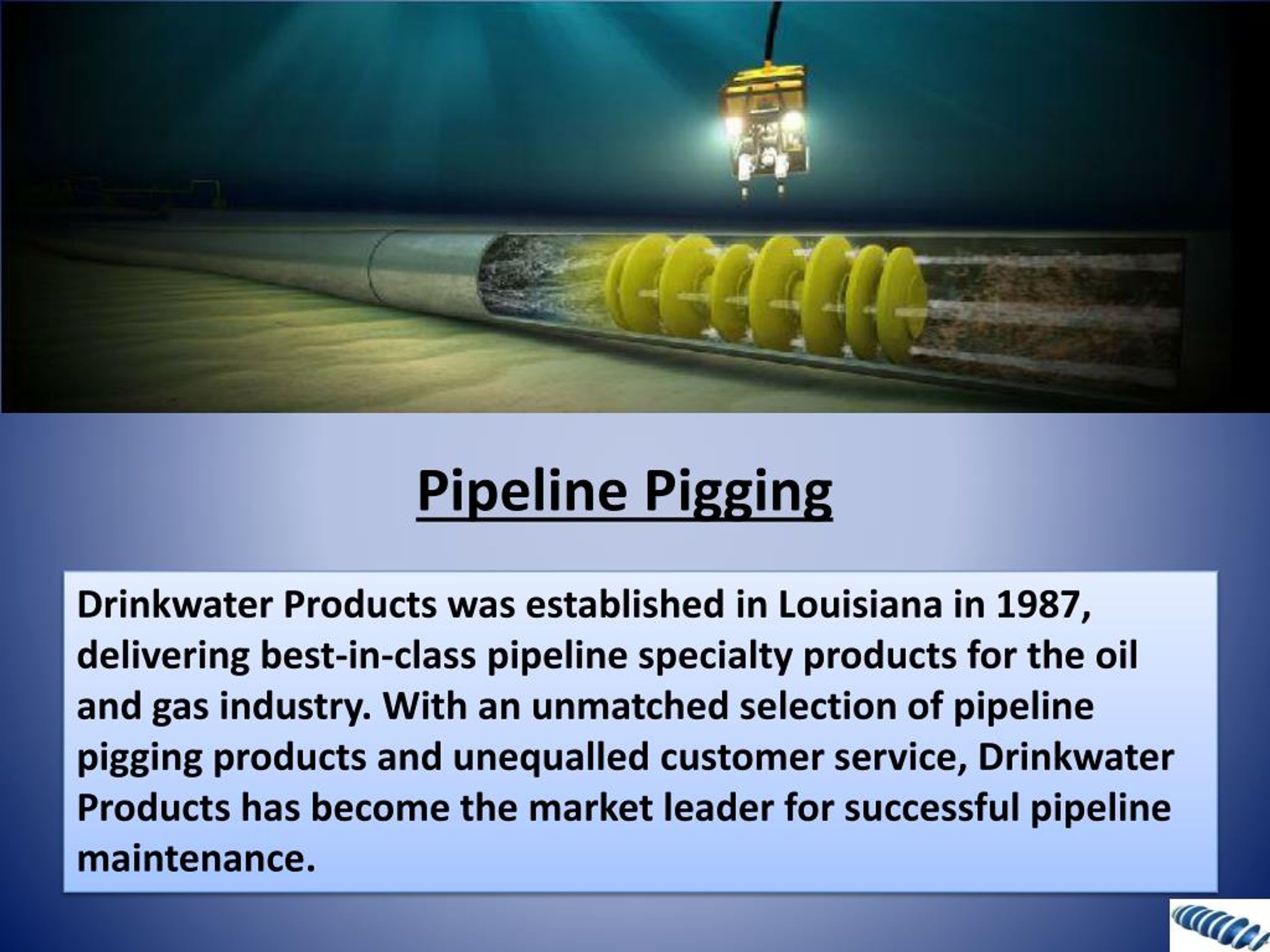 PPT Pipeline Pigging An Innovative Concept in Pipe Cleaning