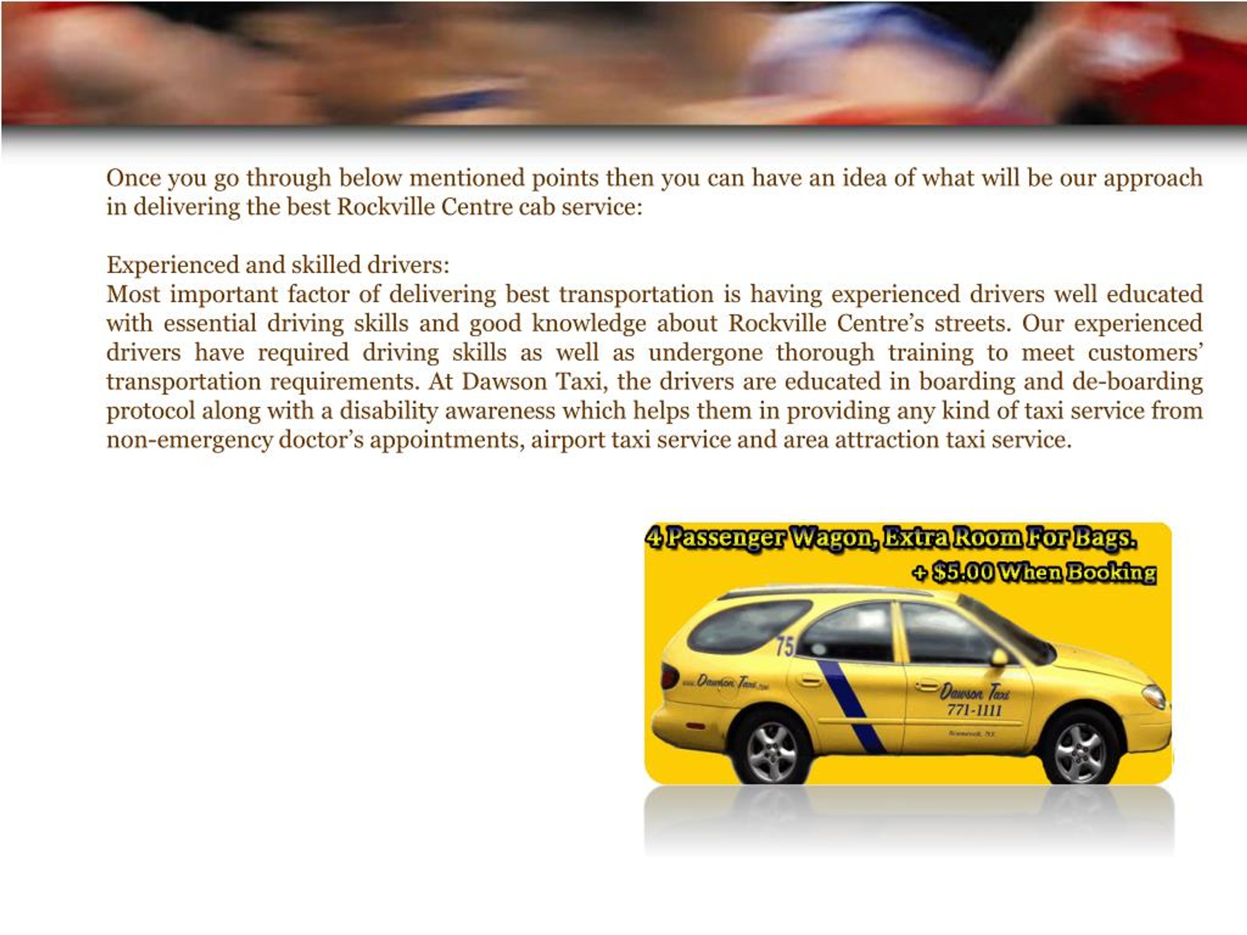 PPT Trustworthy and Professional Rockville Centre Cab Service