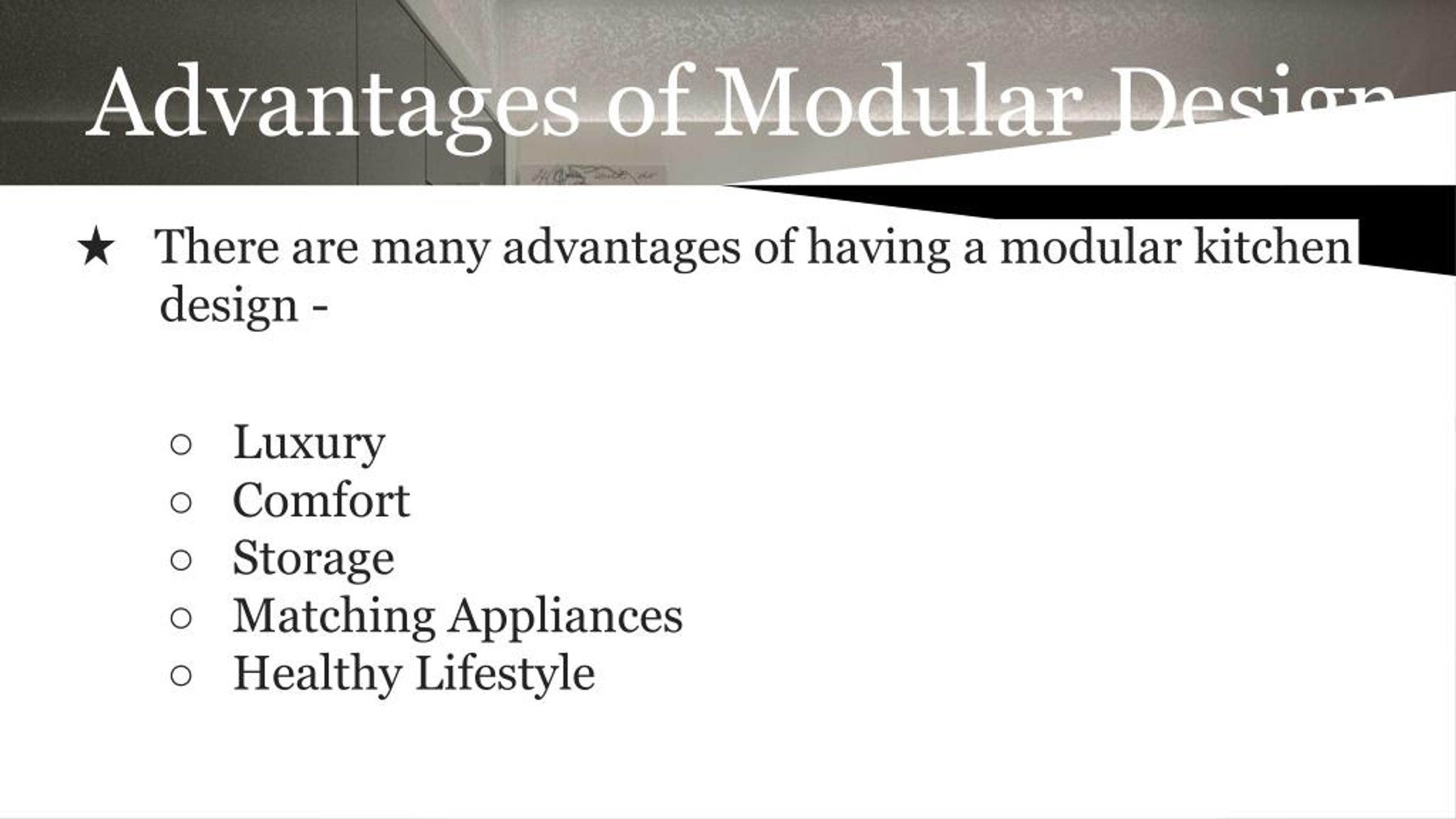 PPT 5 Advantages of Modular Kitchen Design PowerPoint Presentation
