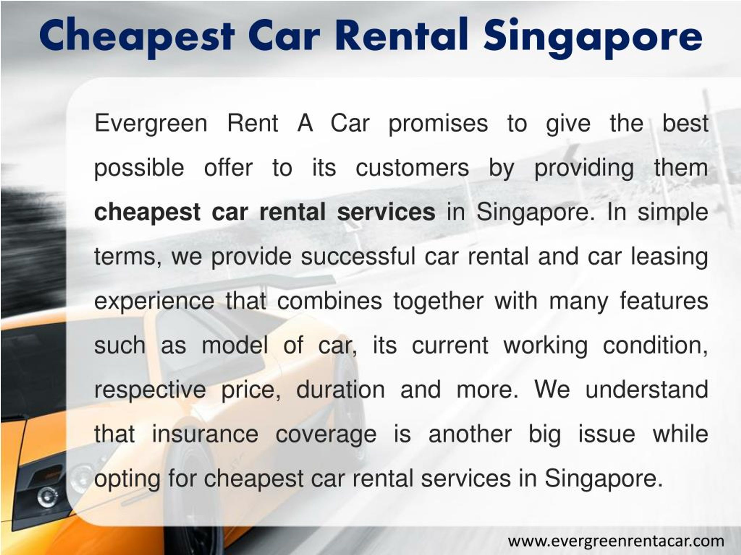 PPT Car Rental Singapore Luxury Car Rental Singapore PowerPoint