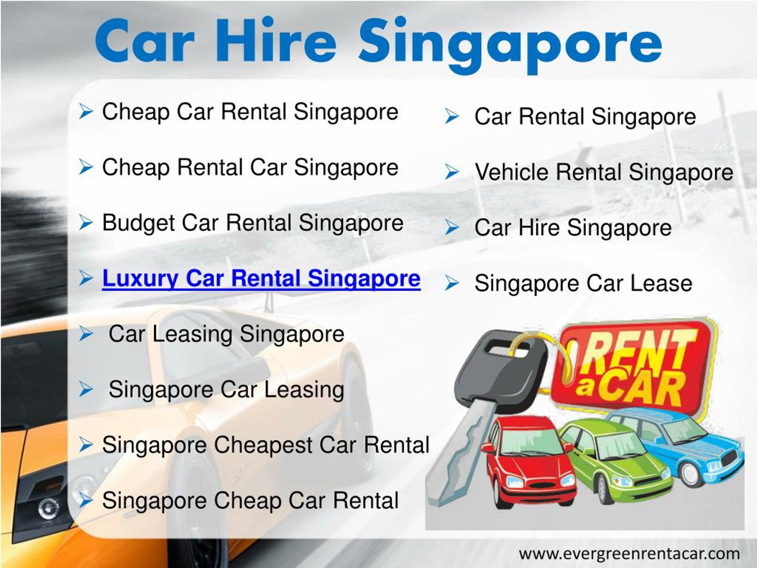 PPT Car Rental Singapore Luxury Car Rental Singapore PowerPoint