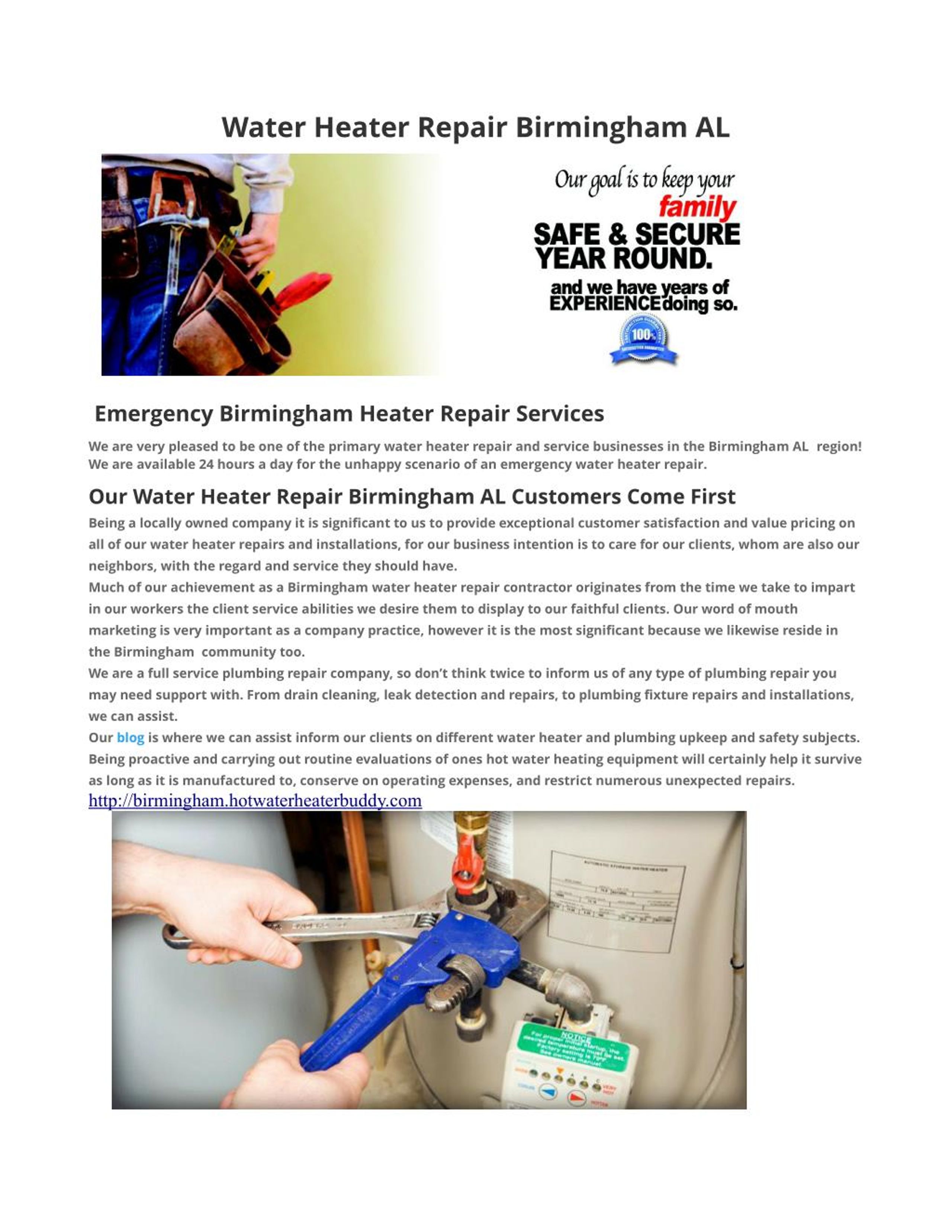 PPT Water Heater Repair Birmingham AL PowerPoint Presentation, free download ID7176236