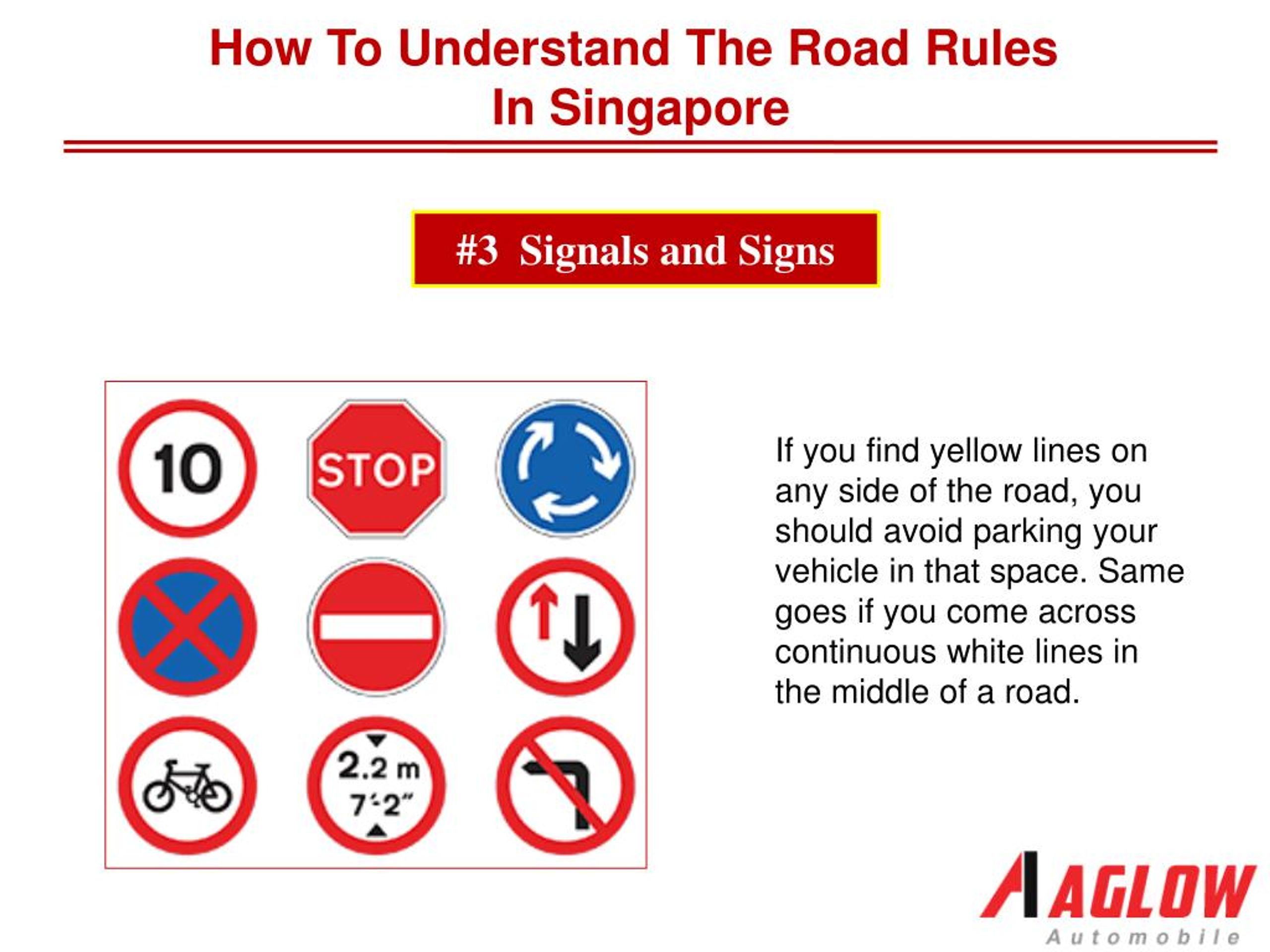 PPT How to understand the road rules in Singapore PowerPoint