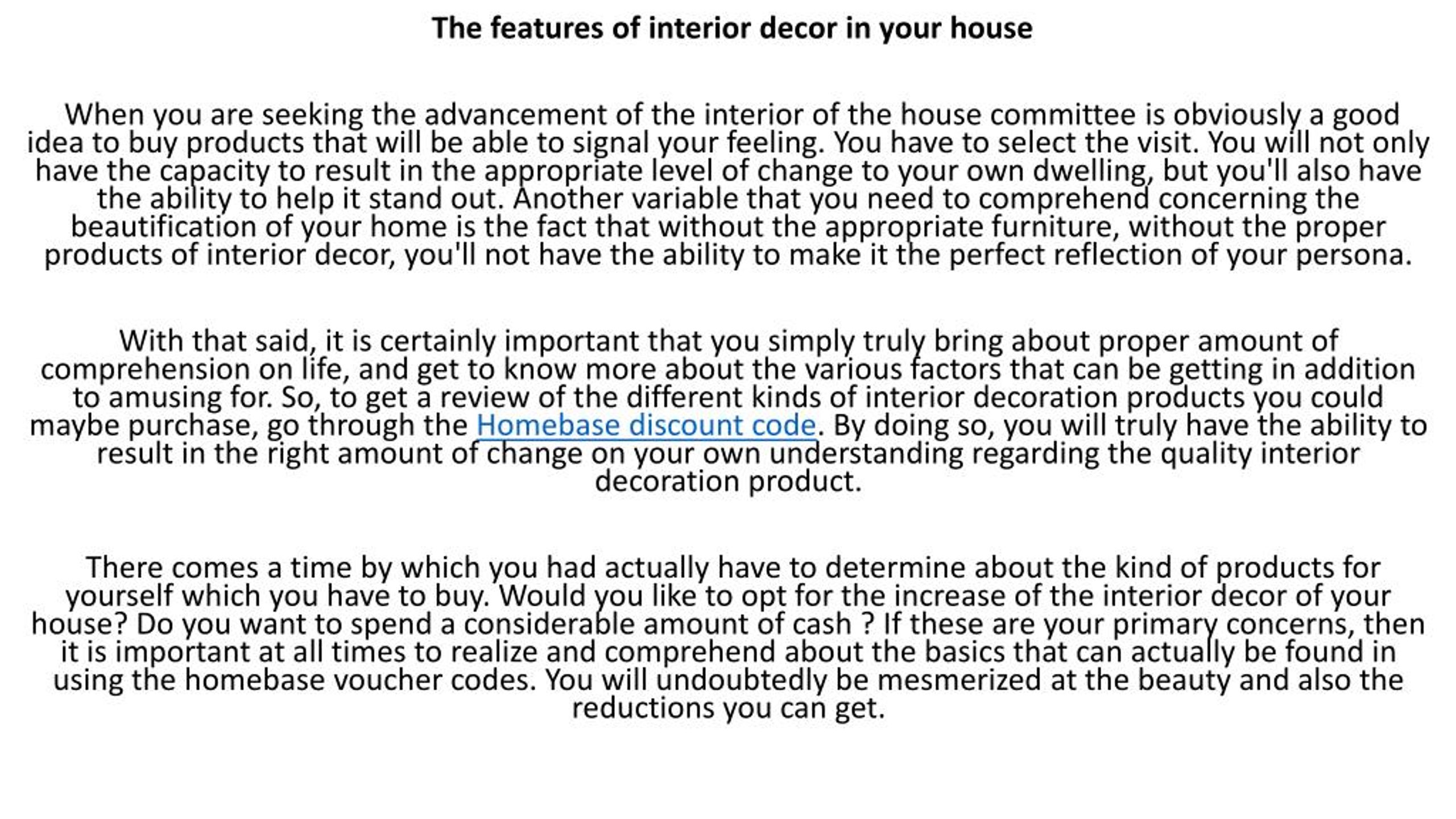 PPT Homebase discount code PowerPoint Presentation, free download