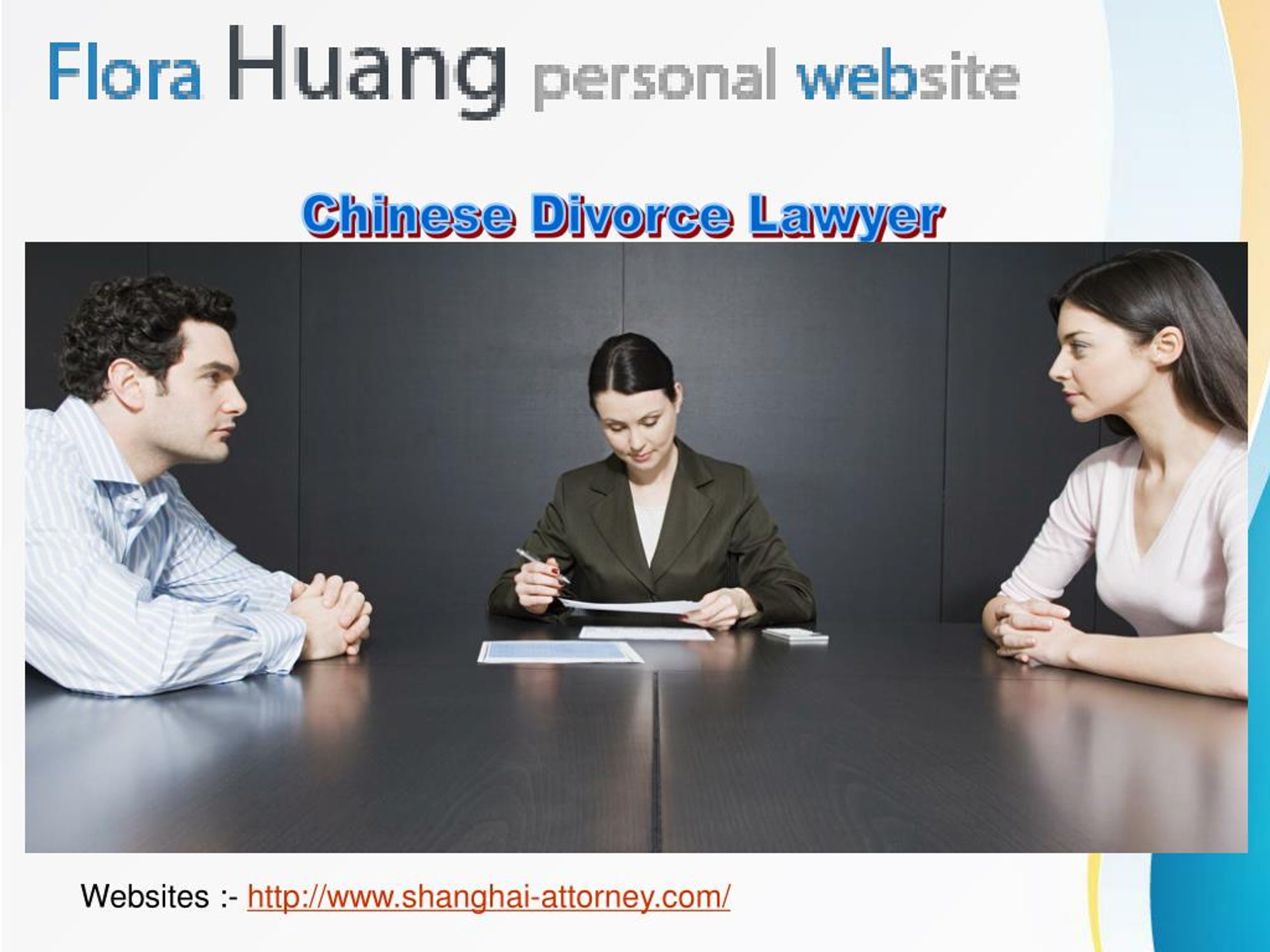 PPT How to find a successful divorce lawyer in China PowerPoint