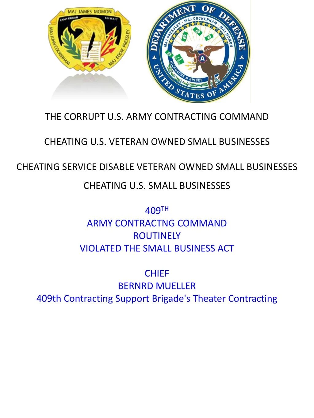 PPT Blog 6 409th ACC Routinely Violated SBA PowerPoint Presentation