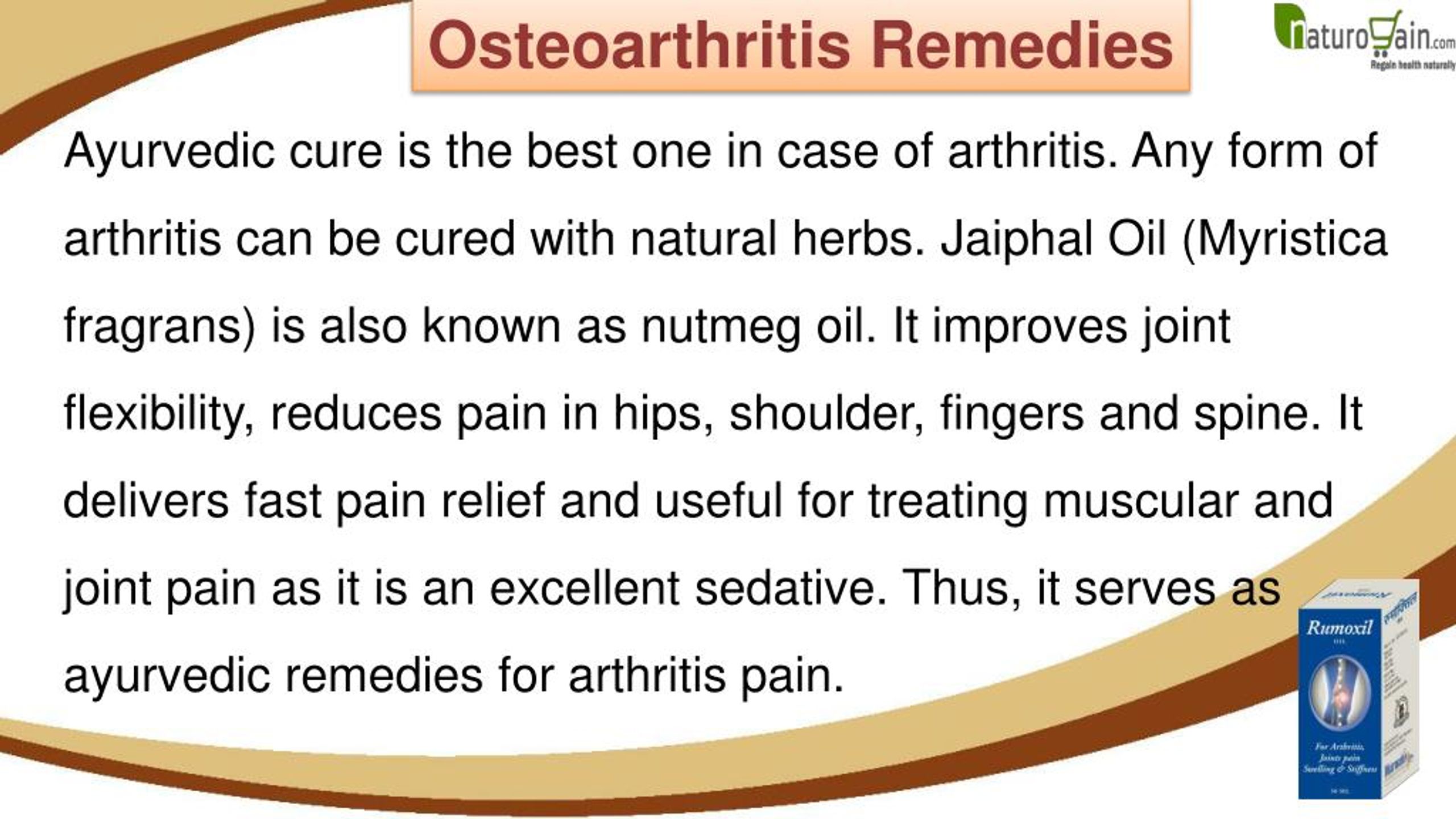 PPT Ayurvedic Massage Oil For Osteoarthritis, Natural Remedies For