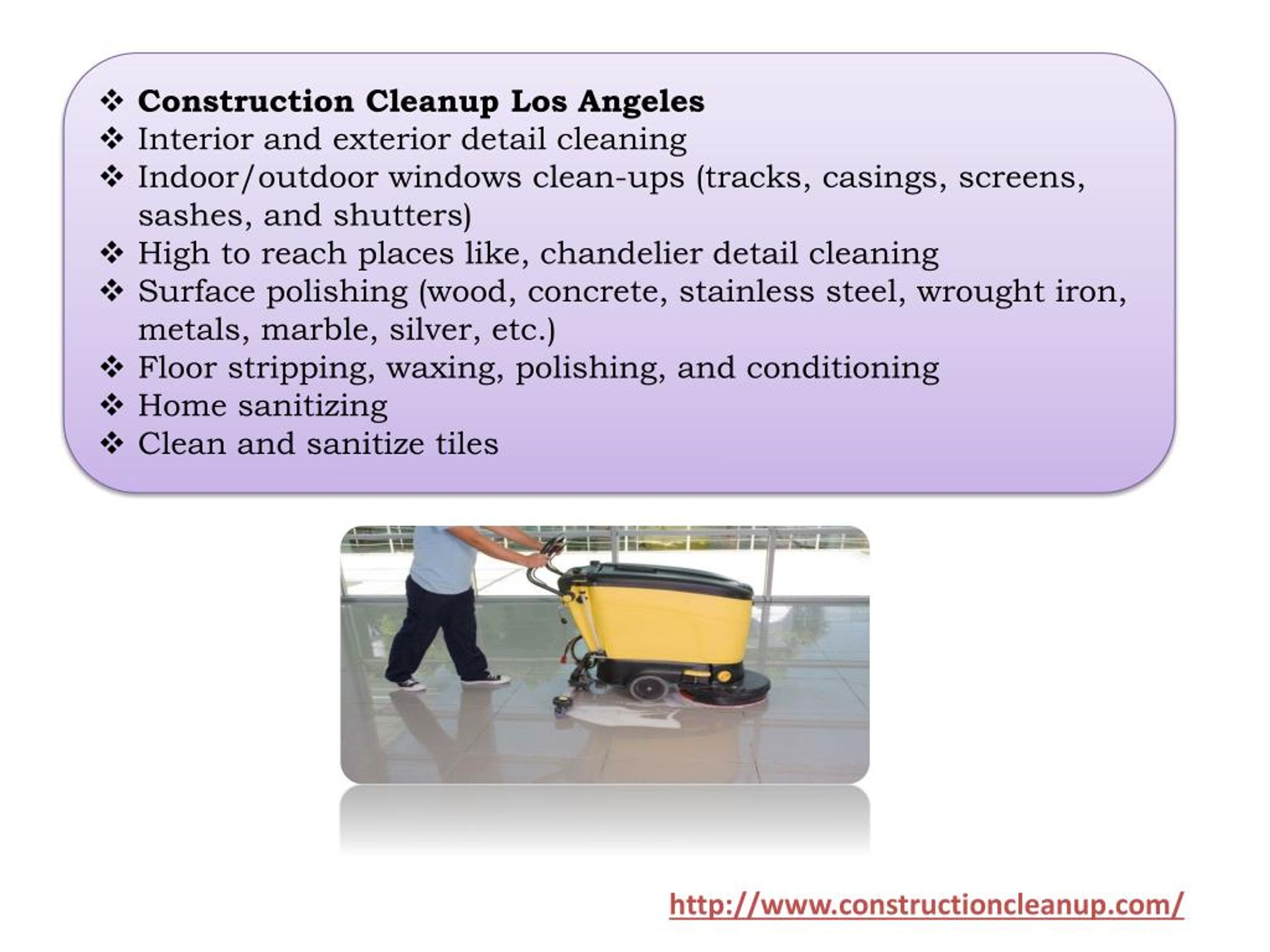 PPT Los Angeles Cleanup Services PowerPoint Presentation, free