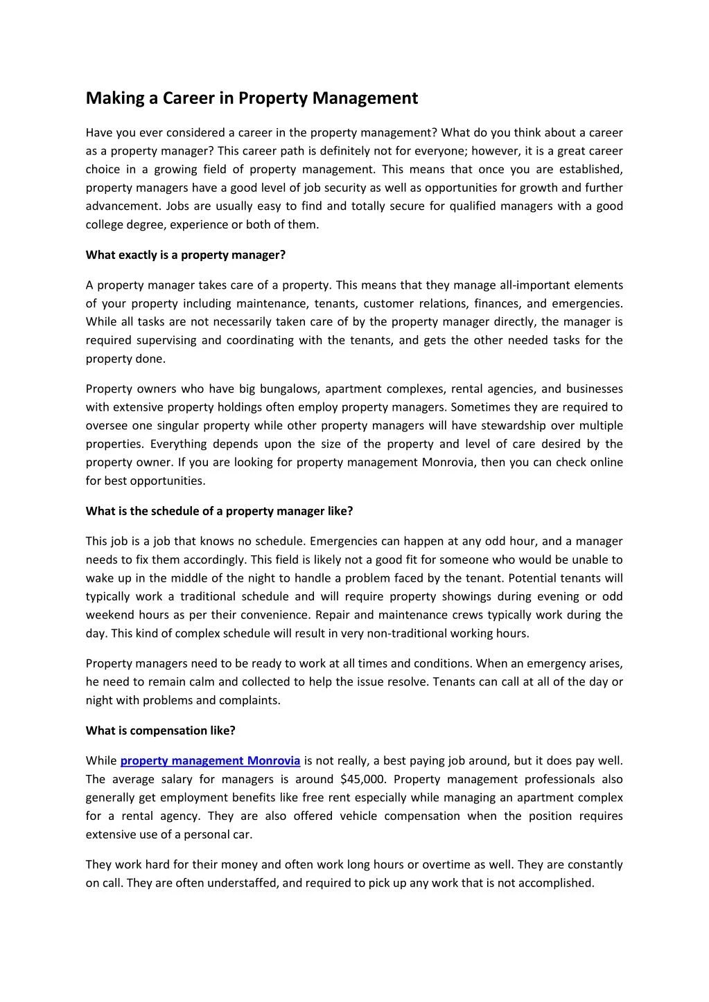 Property Manager Job Salary Accountant Real Estate Job Description