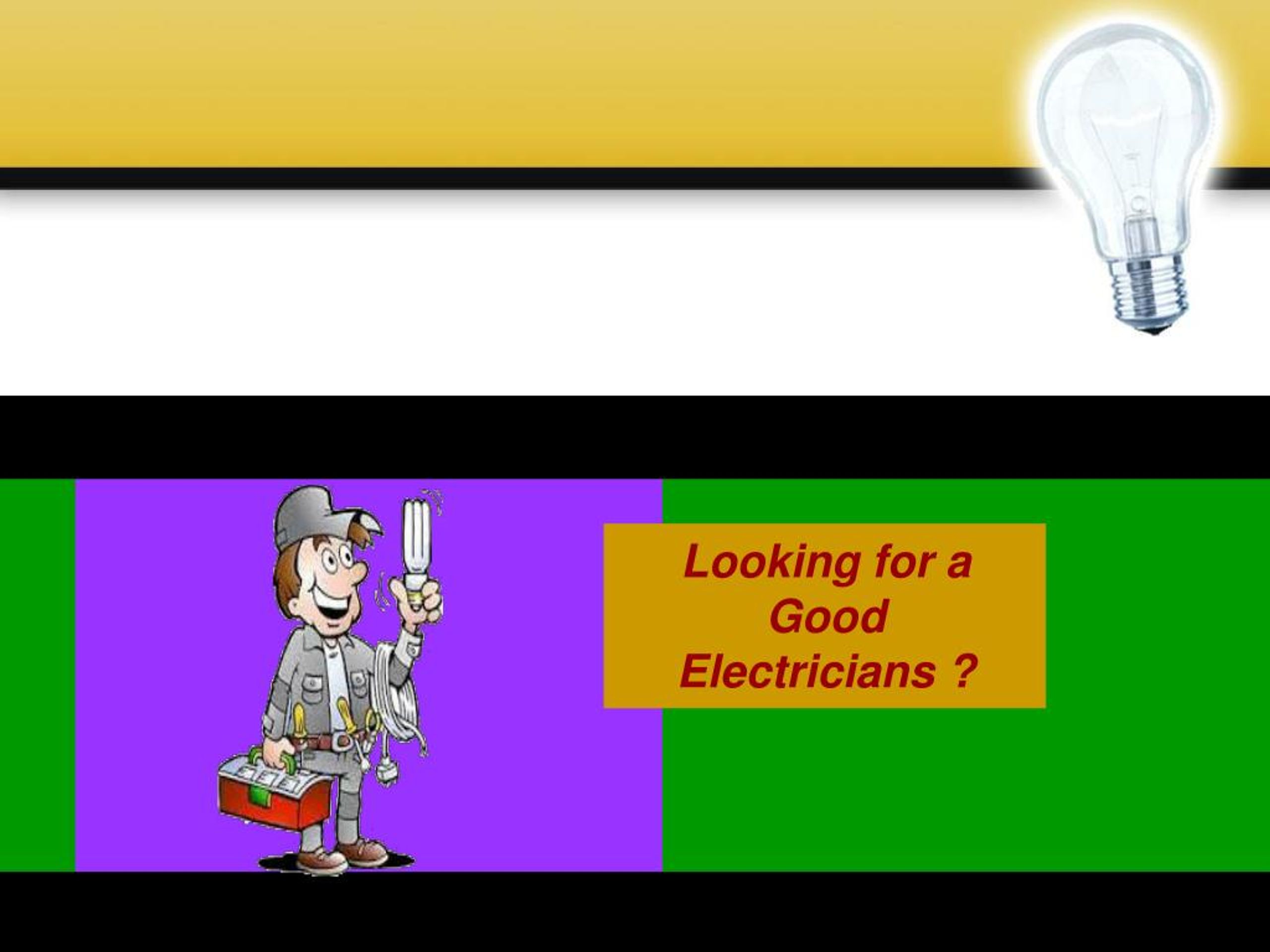 PPT Electrician Services PowerPoint Presentation, free download ID